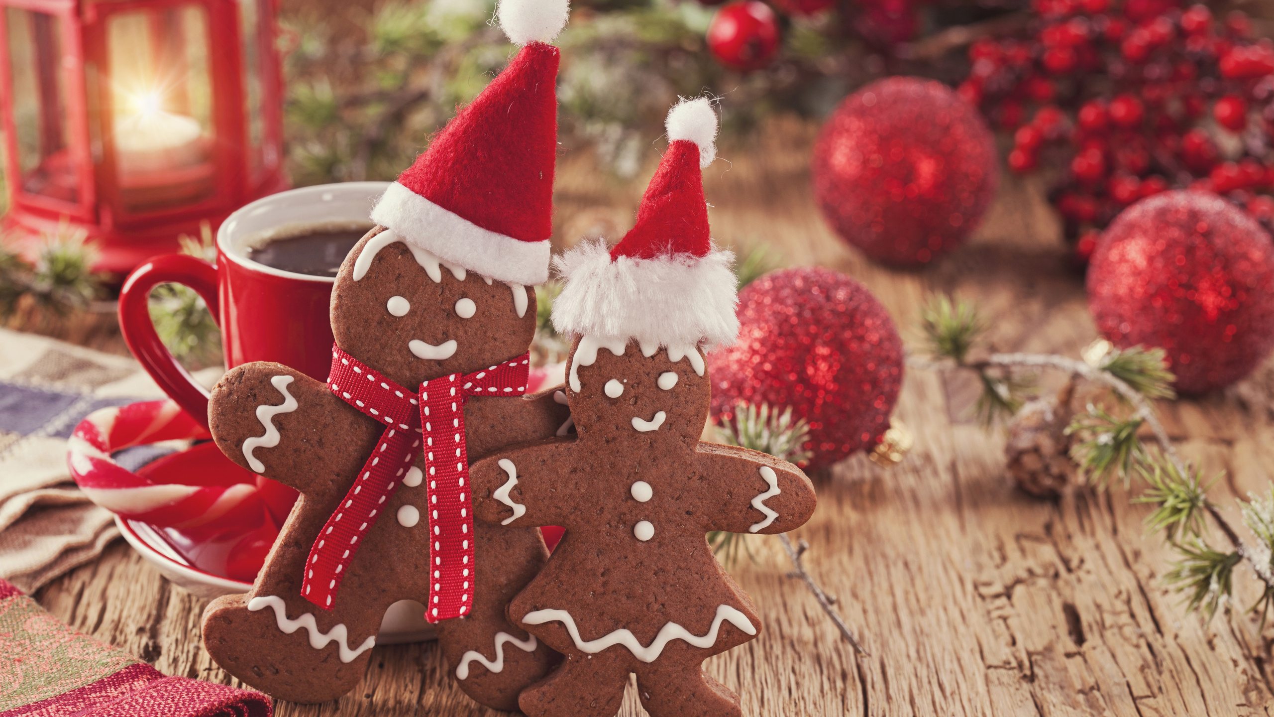Christmas Cookies Cover, Christmas Cookie, Gingerbread Man, Gingerbread, Christmas Day. Wallpaper in 2560x1440 Resolution