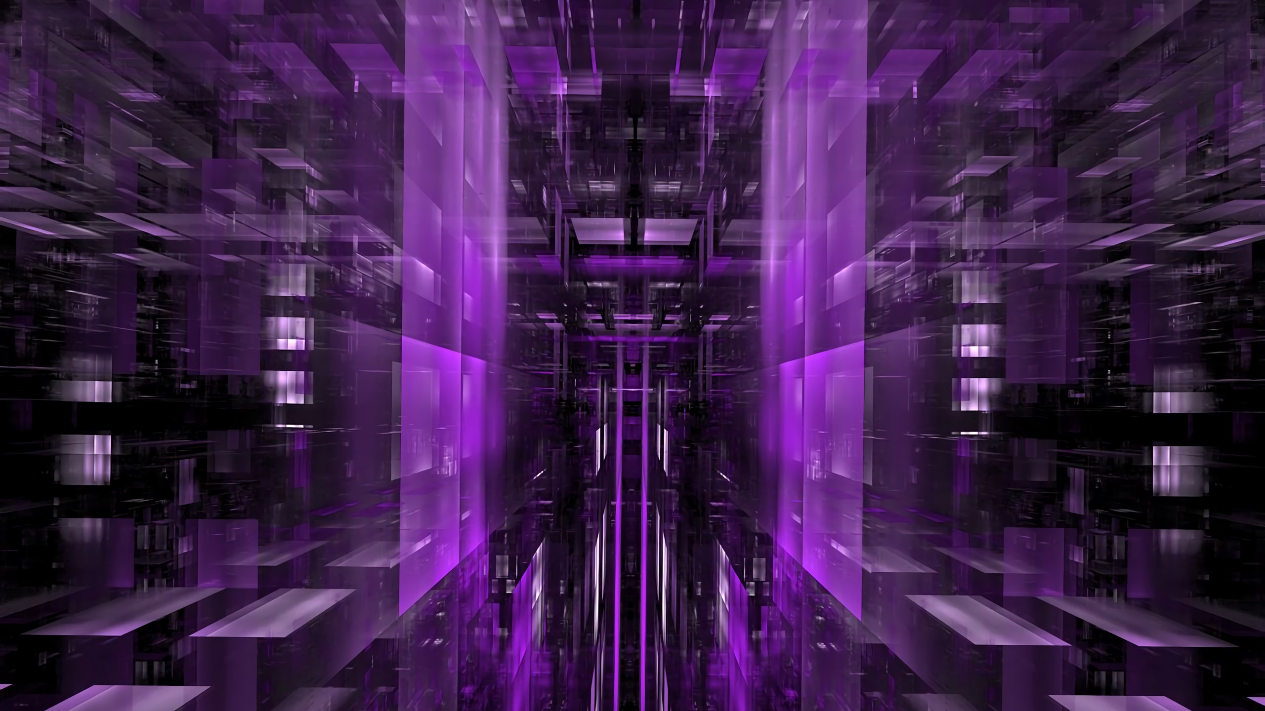 Purple and Black Abstract Painting. Wallpaper in 2560x1440 Resolution