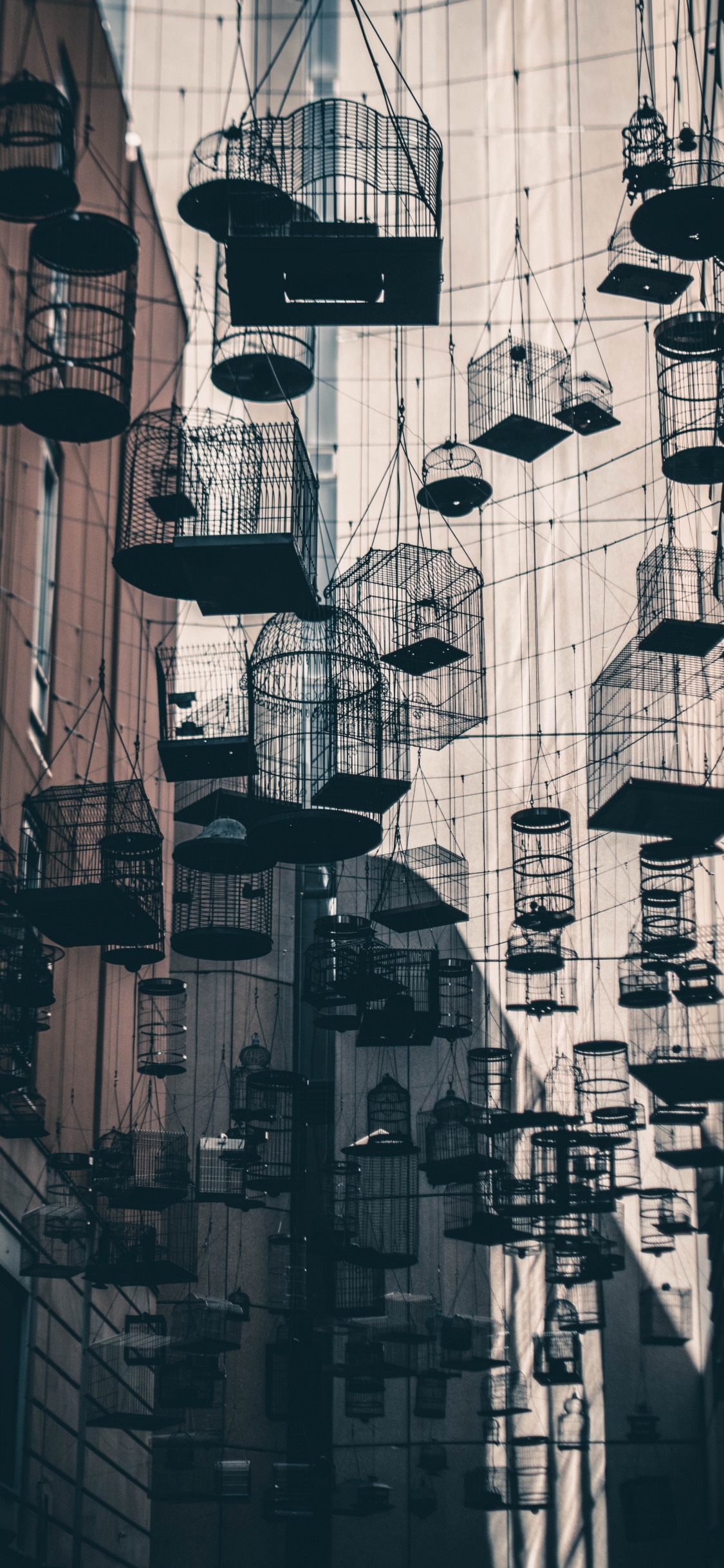 Black and White Checkered Textile. Wallpaper in 1125x2436 Resolution