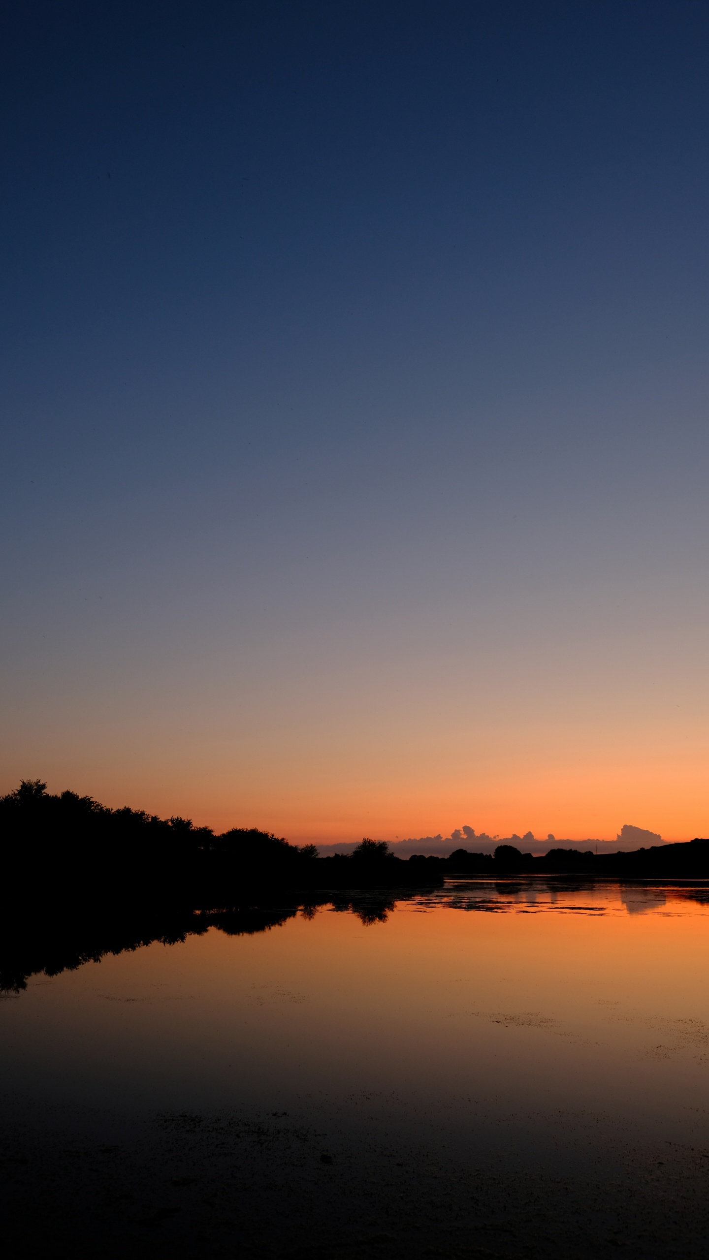Sunset, Horizon, Reflection, Nature, Water. Wallpaper in 1440x2560 Resolution