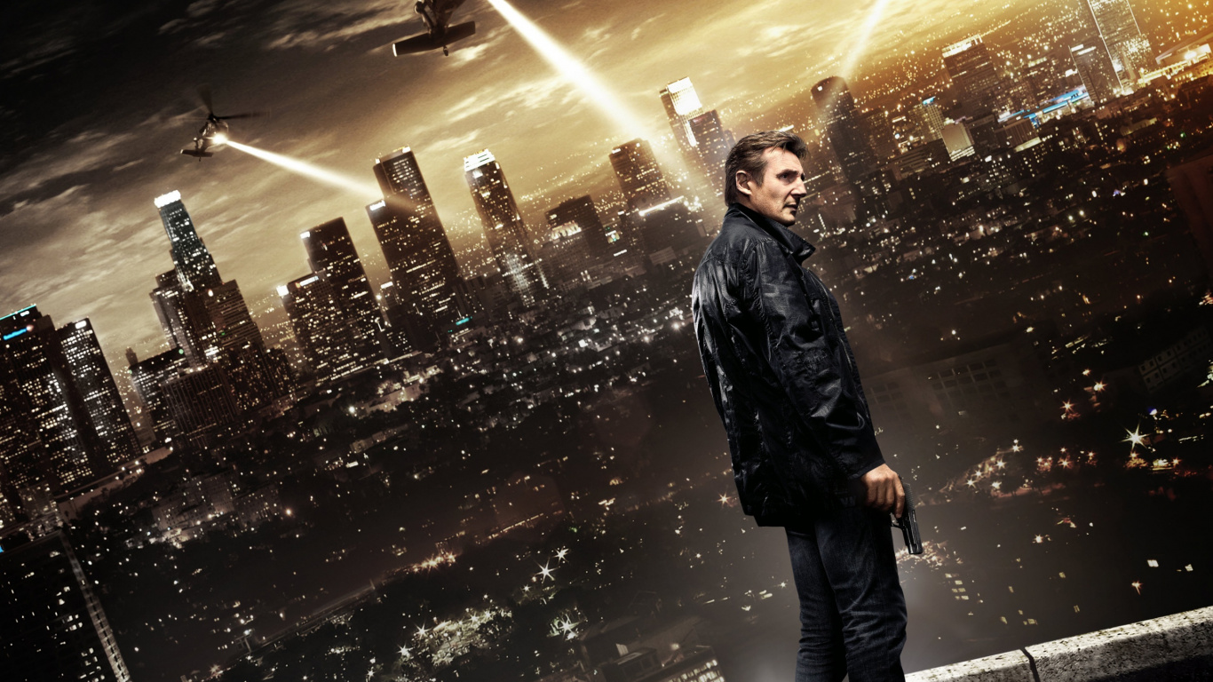 Homme en Blouson de Cuir Noir Debout Dans la Rue Pendant la Nuit. Wallpaper in 1366x768 Resolution