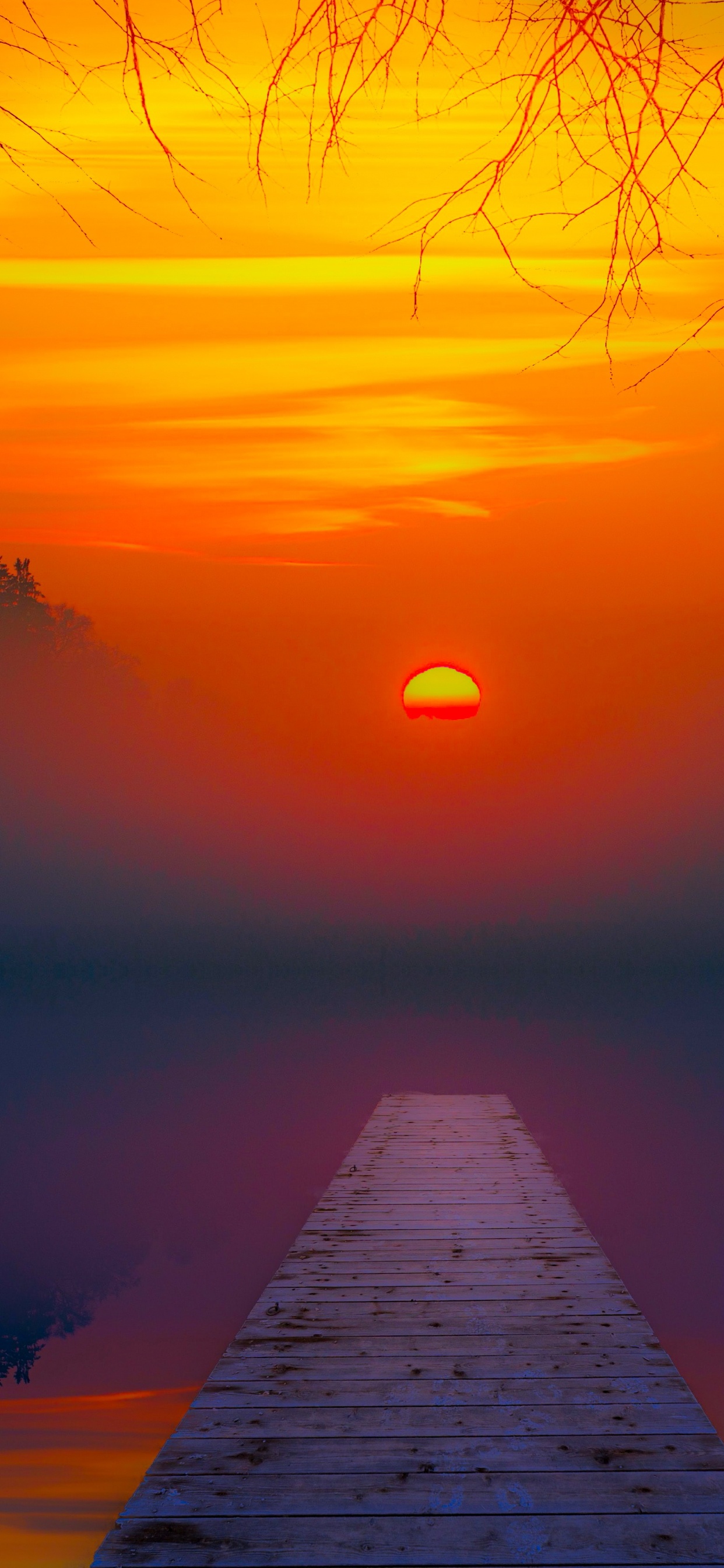 Telefono al Atardecer, Puesta, Agua, Luz, Afterglow. Wallpaper in 1242x2688 Resolution