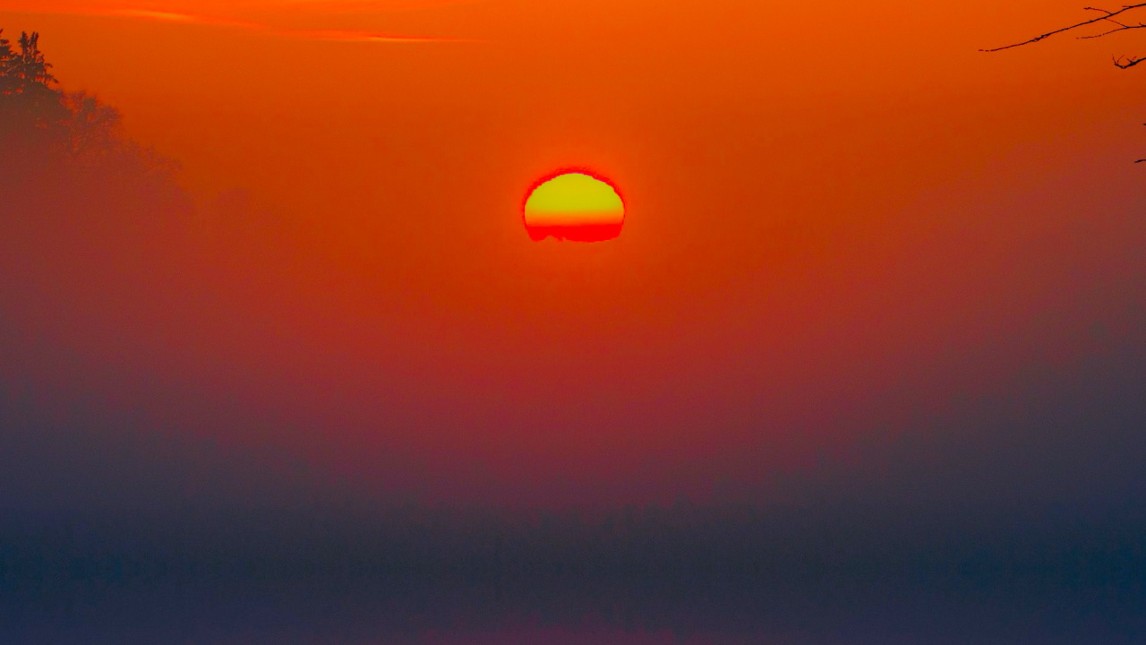 Telefono al Atardecer, Puesta, Agua, Luz, Afterglow. Wallpaper in 1280x720 Resolution