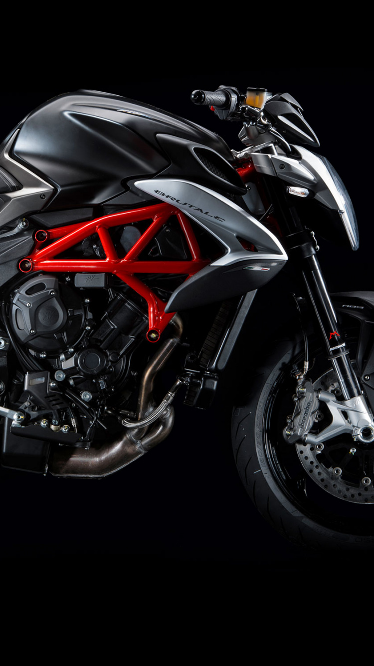 Black and Red Sports Bike. Wallpaper in 750x1334 Resolution