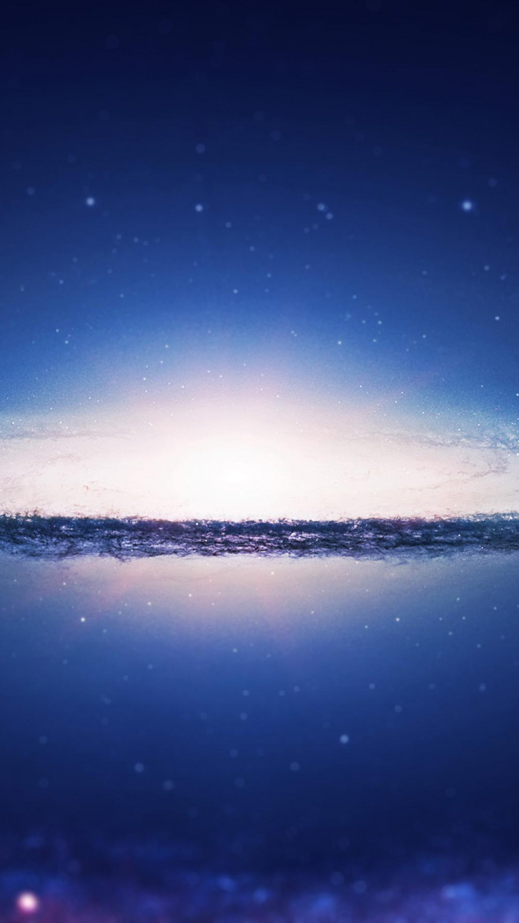 Body of Water Under Blue Sky During Night Time. Wallpaper in 750x1334 Resolution