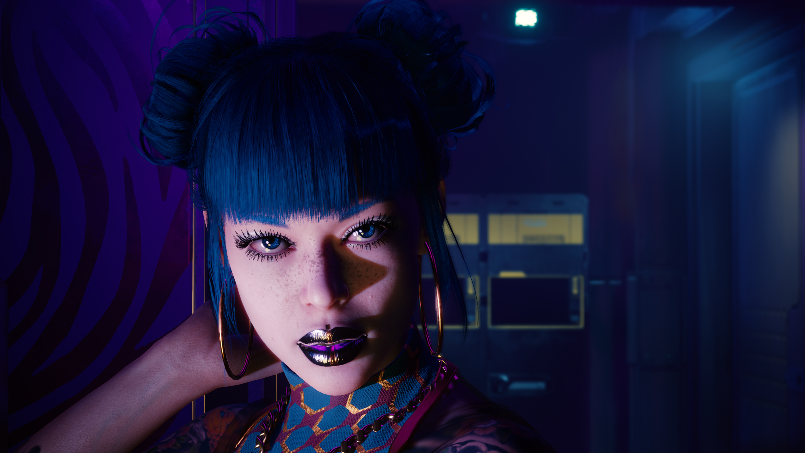 Cyberpunk, Cyberpunk 2077, Cyberpunk 2020, Beauté, Coiffure. Wallpaper in 2560x1440 Resolution
