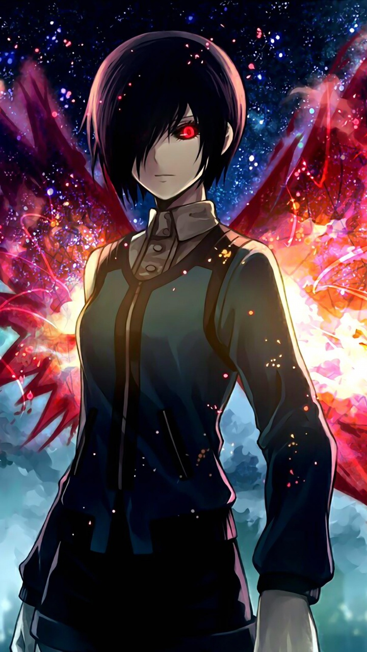 Personnage D'anime Masculin Aux Cheveux Noirs. Wallpaper in 720x1280 Resolution