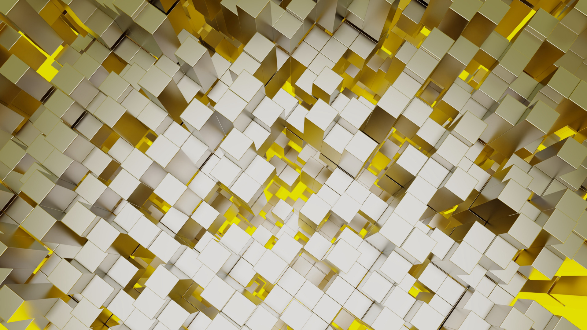 White and Yellow Square Pattern. Wallpaper in 1920x1080 Resolution