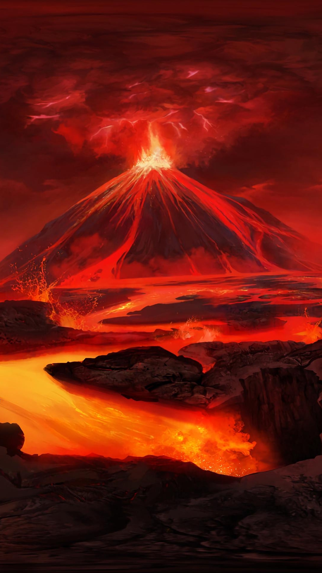 Brûler du Bois Pendant la Nuit. Wallpaper in 1080x1920 Resolution