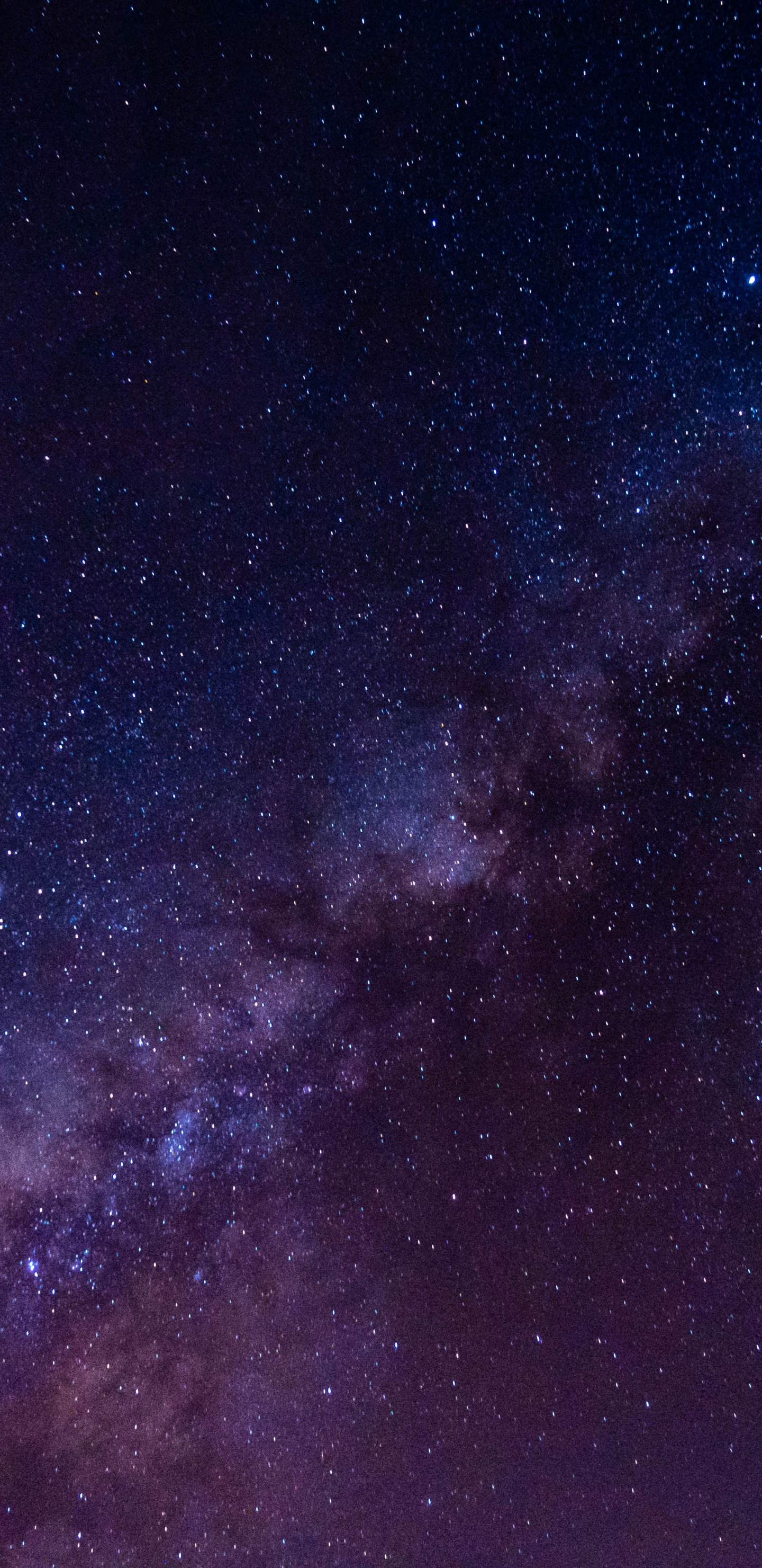 Blau-weißer Sternenhimmel. Wallpaper in 1440x2960 Resolution