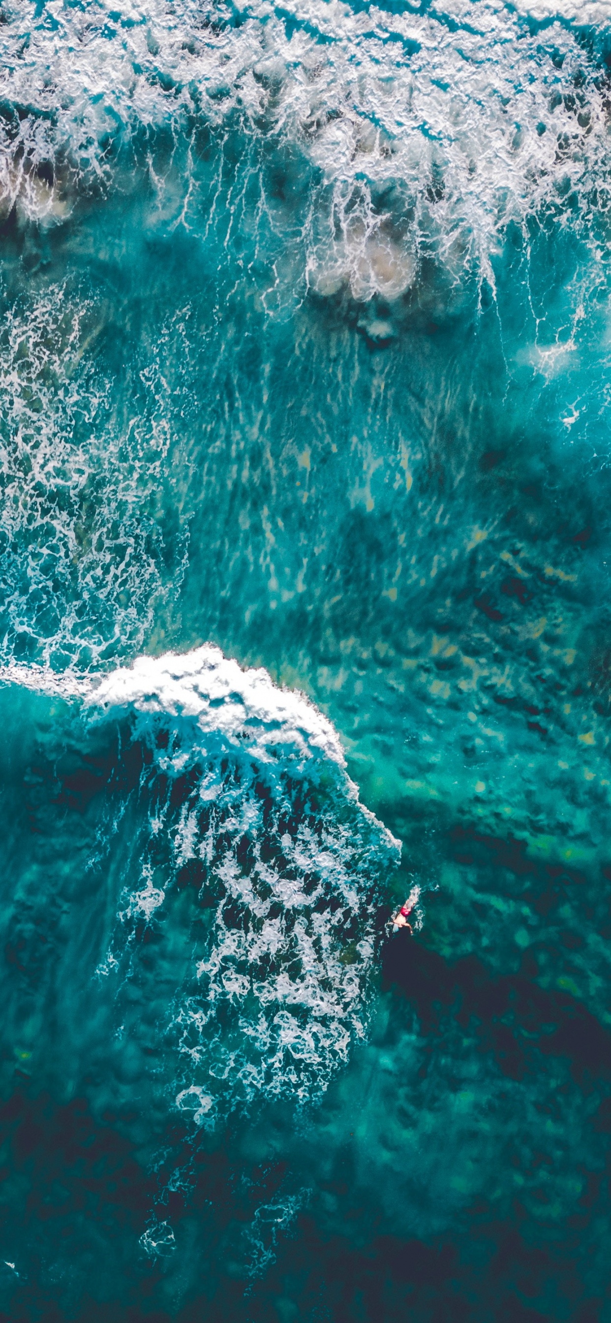 Ocean Aerial View, Ocean, Sea, Body of Water, Water. Wallpaper in 1242x2688 Resolution