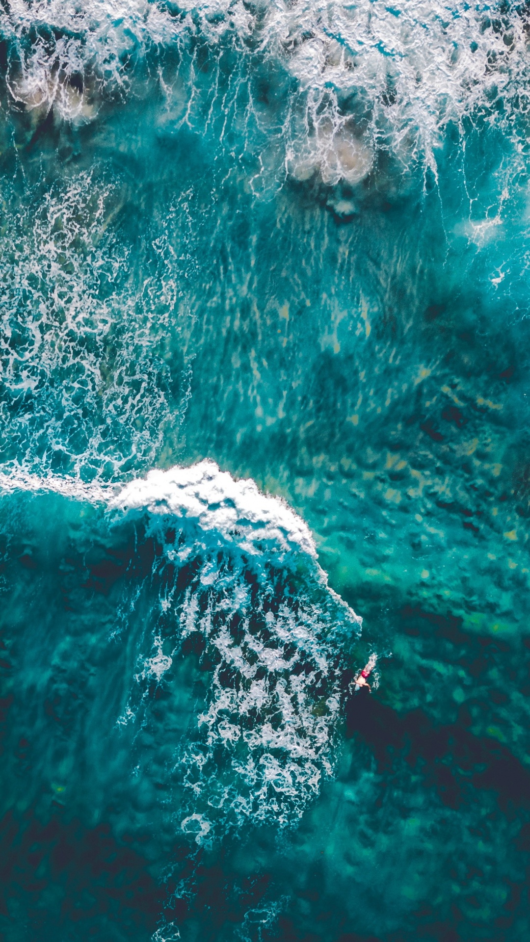 Vue Aérienne de L'océan, Mer, Corps de L'eau, Eau, Liquid. Wallpaper in 1080x1920 Resolution