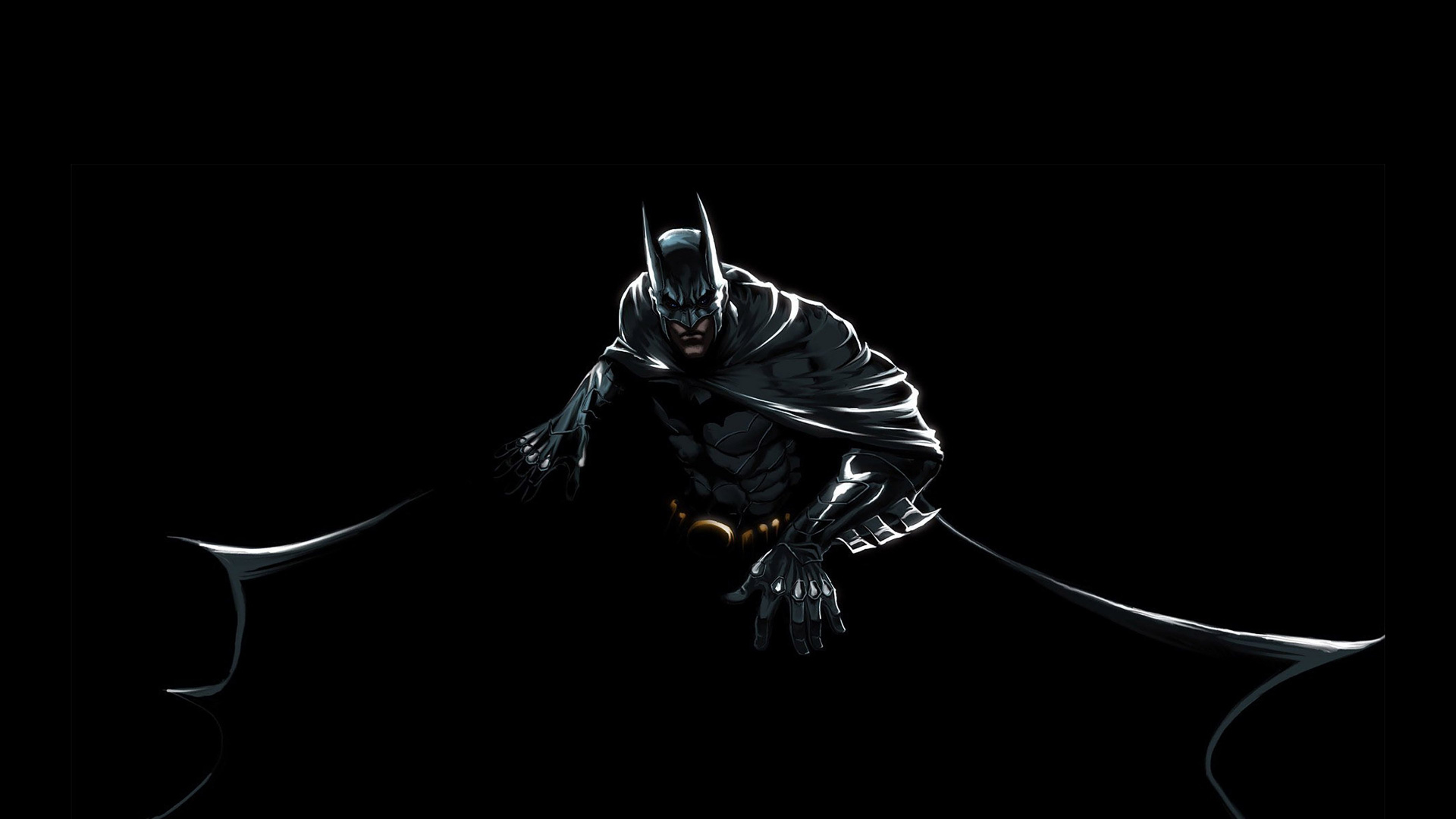 Illustration de Dragon Noir et Blanc. Wallpaper in 1920x1080 Resolution