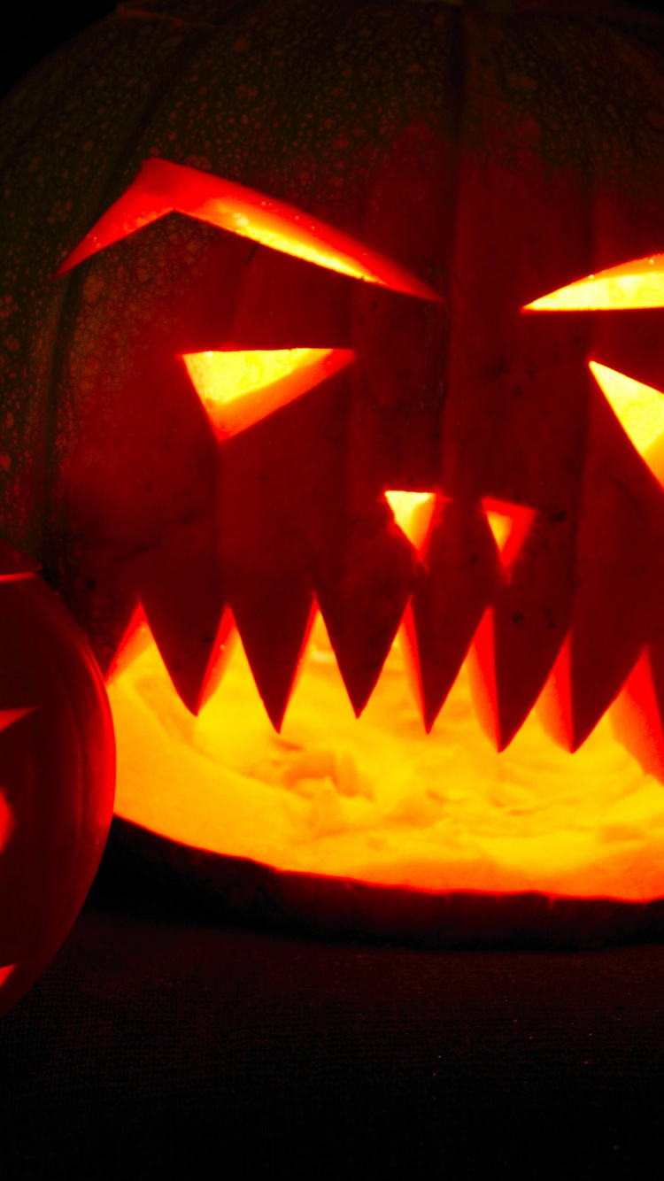 Calabaza de Invierno, Talla, Cucurbita, Calabaza, Halloween. Wallpaper in 750x1334 Resolution