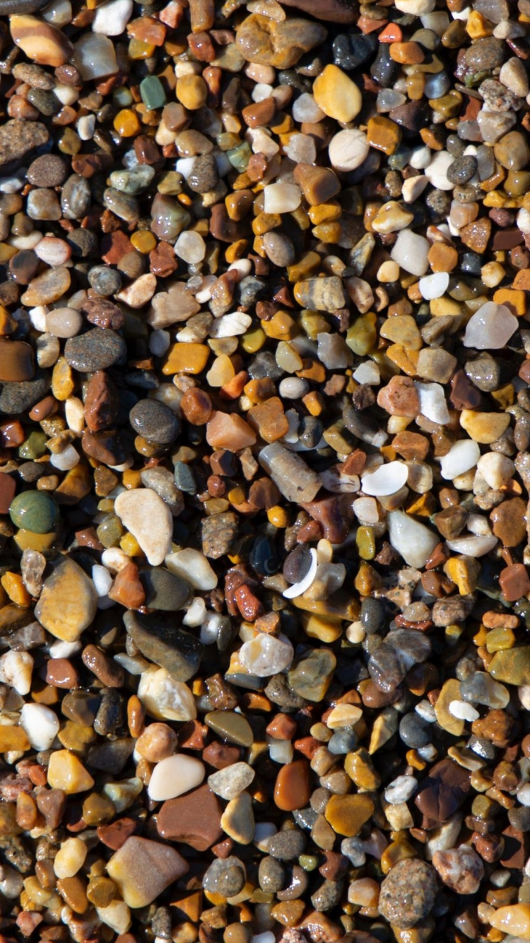 砾石, 卵石, 沙, 沥青, 木 壁纸 750x1334 允许