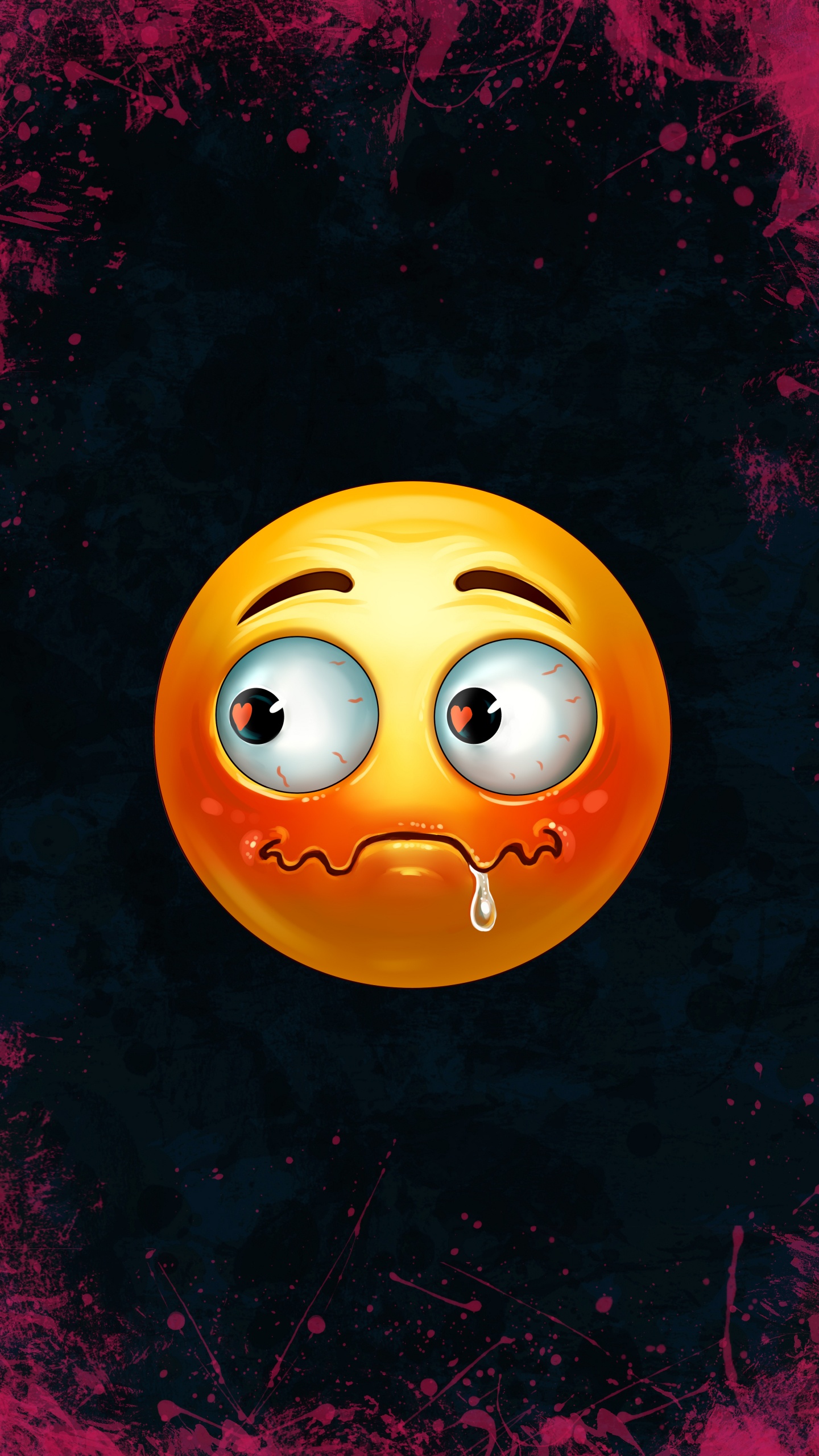 Naranja, Smiley, Emoji, Emoticono, Barbilla. Wallpaper in 1440x2560 Resolution