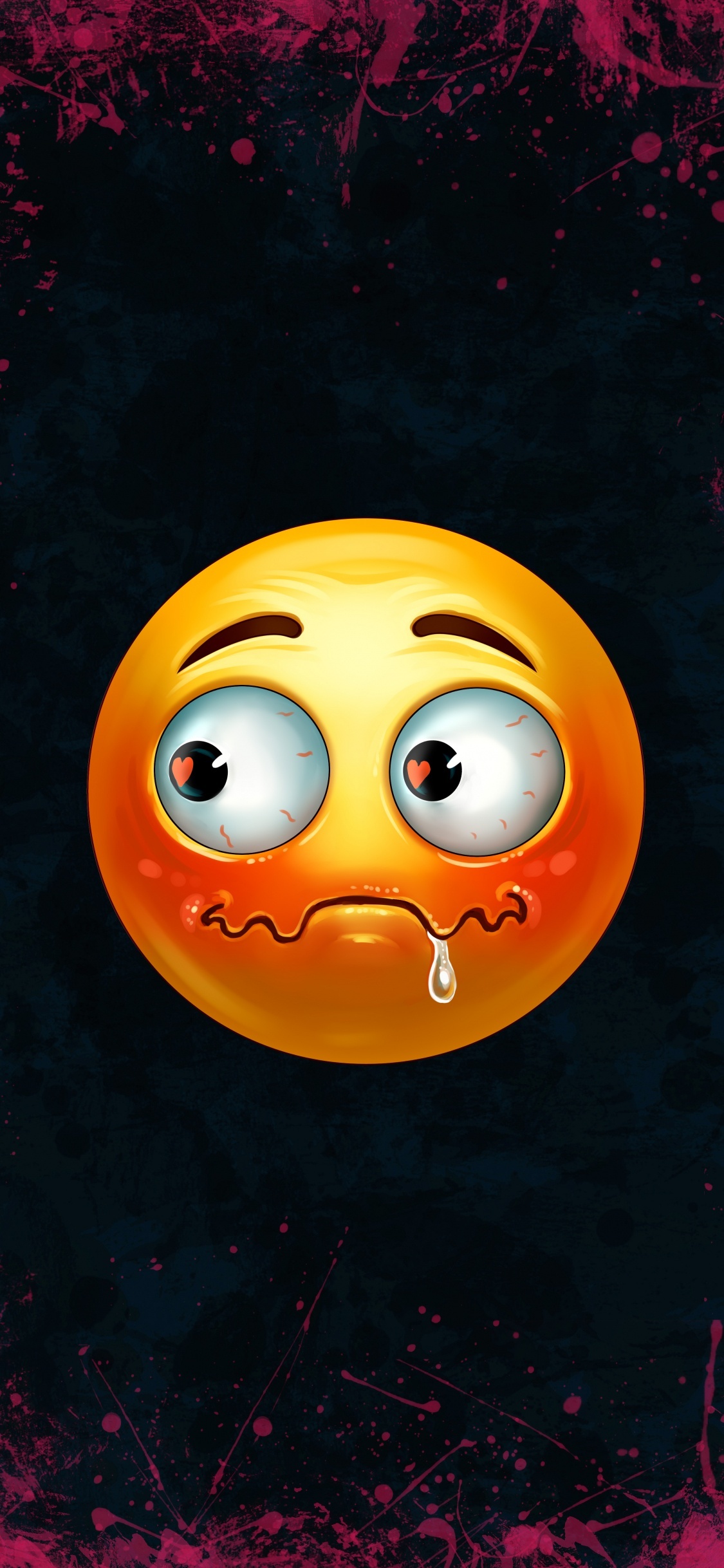 Orange, Smiley, Emoji, Emoticon, Kinn. Wallpaper in 1125x2436 Resolution