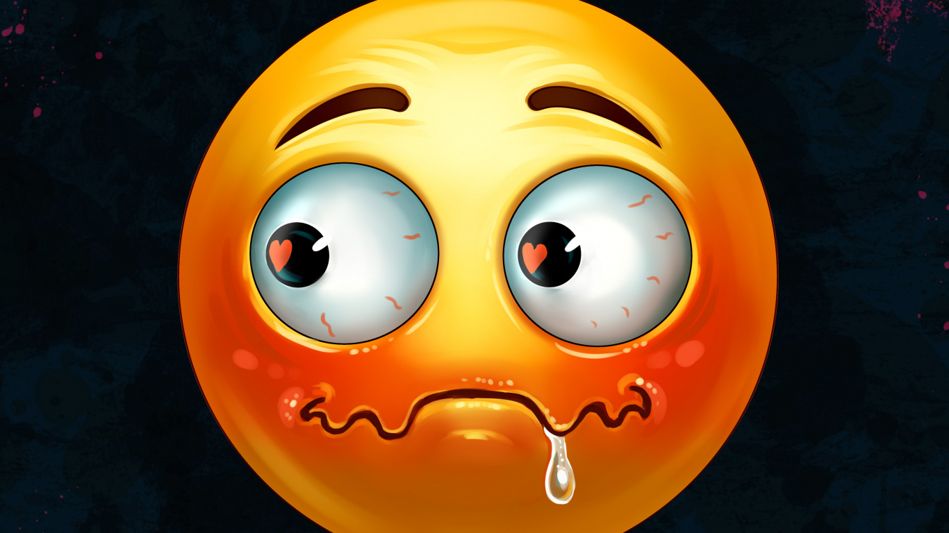 Orange, Smiley, Emoji, Emoticon, Kinn. Wallpaper in 1366x768 Resolution