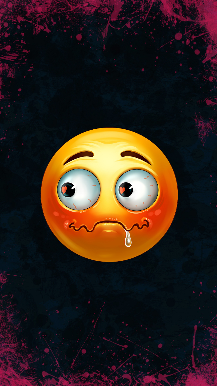 Orange, Smiley, Emoji, Emoticon, Kinn. Wallpaper in 750x1334 Resolution