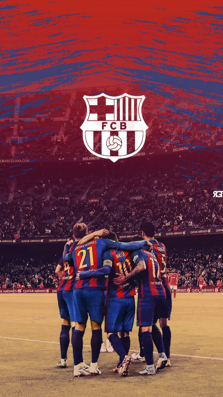 le fc Barcelone, Lionel Messi, Uefa Ligue Des Champions, Real Madrid, Cristiano Ronaldo. Wallpaper in 750x1334 Resolution