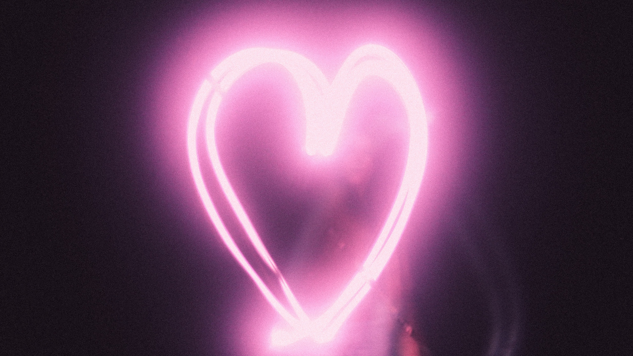 Light, Pink, Heart, Love, Neon. Wallpaper in 1280x720 Resolution