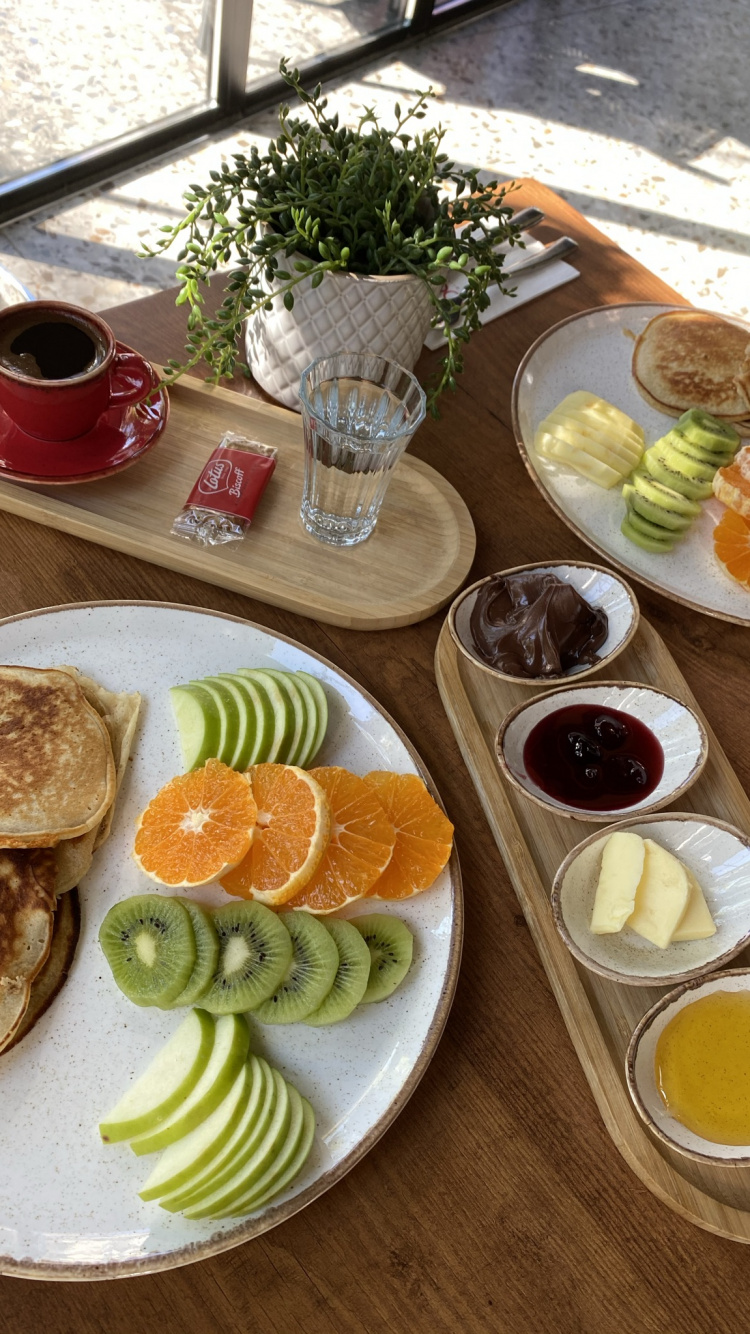 Repas, Breakfast, Petit Déjeuner Complet, Cuisine Végétarienne, Côté Plat. Wallpaper in 750x1334 Resolution