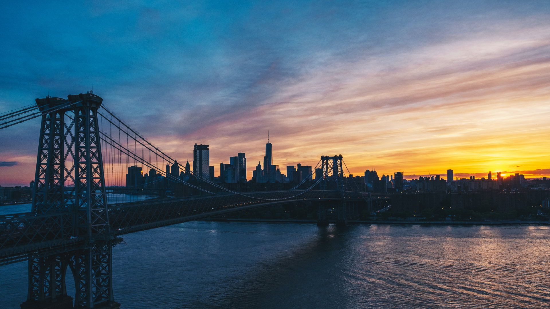 Cloud, Water, Building, Afterglow, Skyscraper. Wallpaper in 1920x1080 Resolution