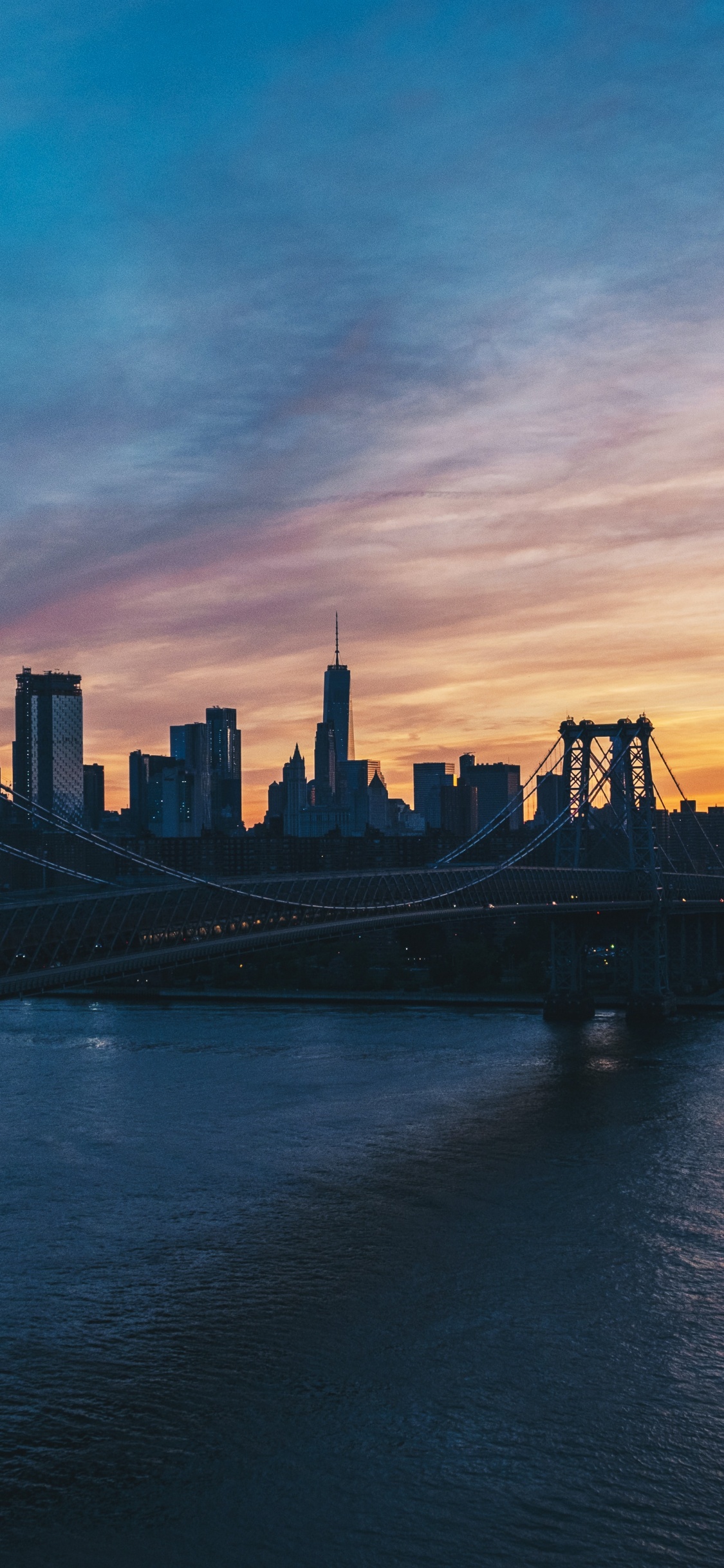 Eau, Bâtiment, Afterglow, Gratte-ciel, Tour de Bloc. Wallpaper in 1125x2436 Resolution