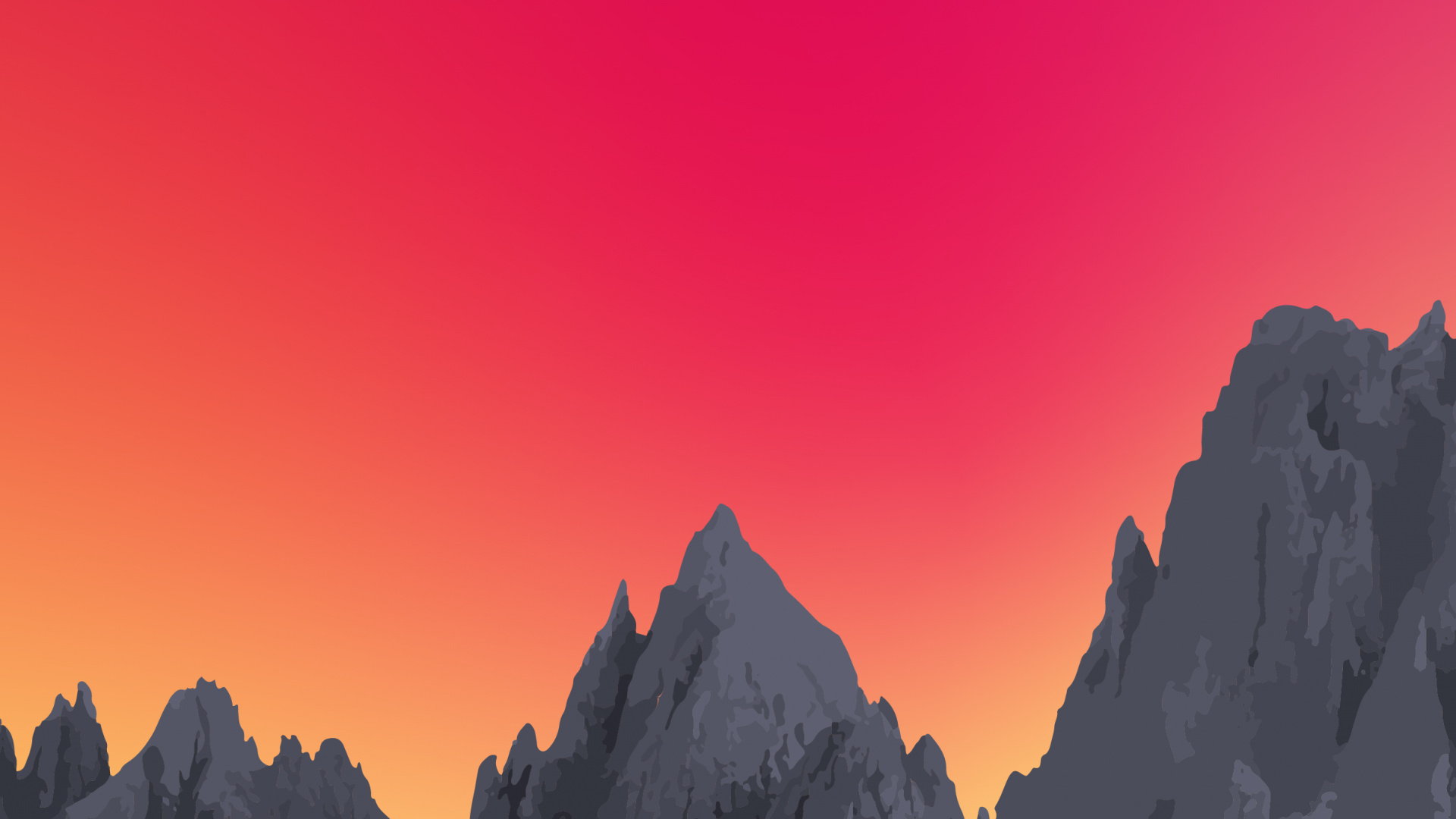 Atmosphere, Mountain, Afterglow, Dusk, Natural Landscape. Wallpaper in 1920x1080 Resolution