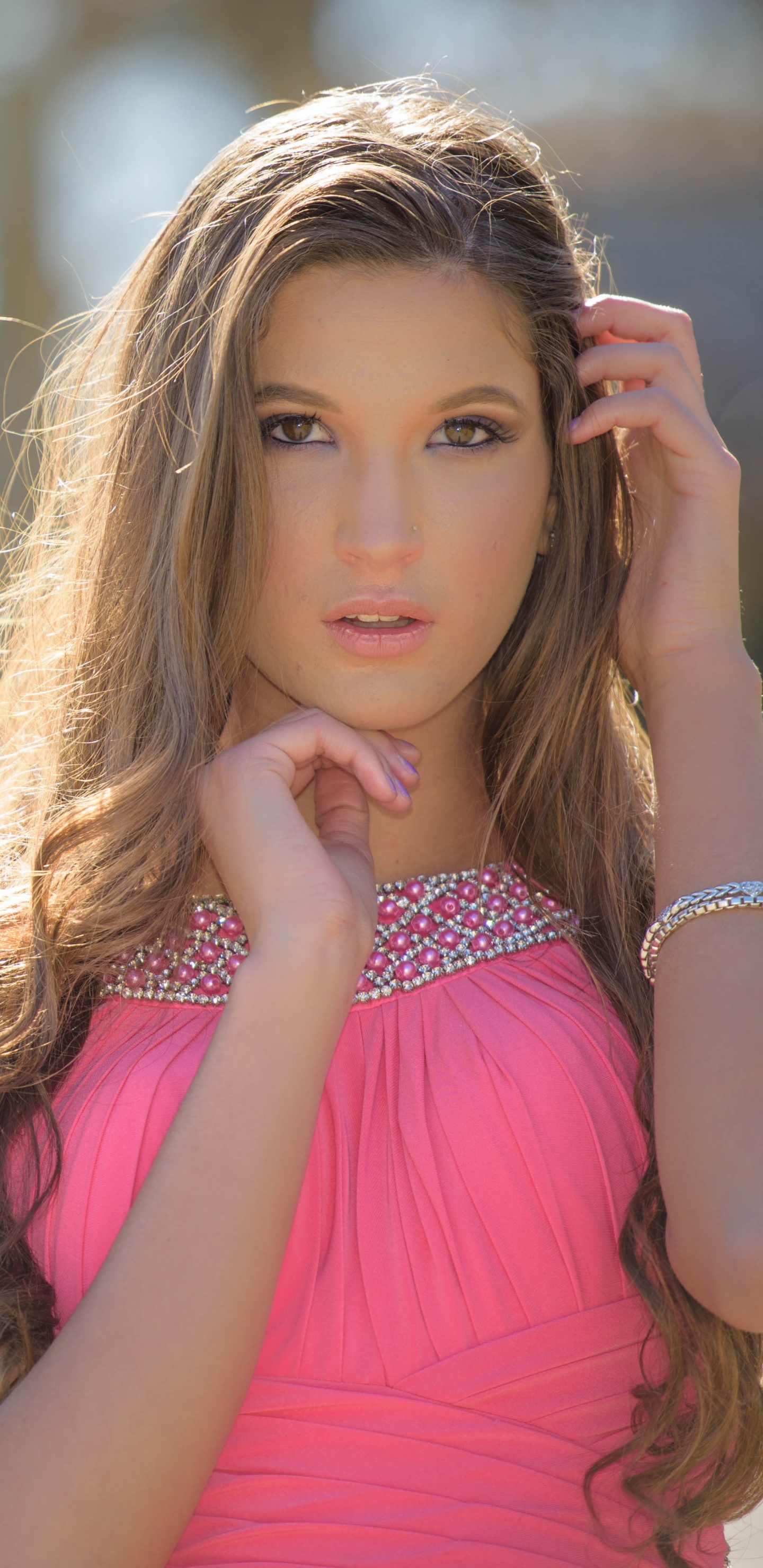 Beauté, Coiffure, Les Cheveux Longs, Blond, Cheveu. Wallpaper in 1440x2960 Resolution