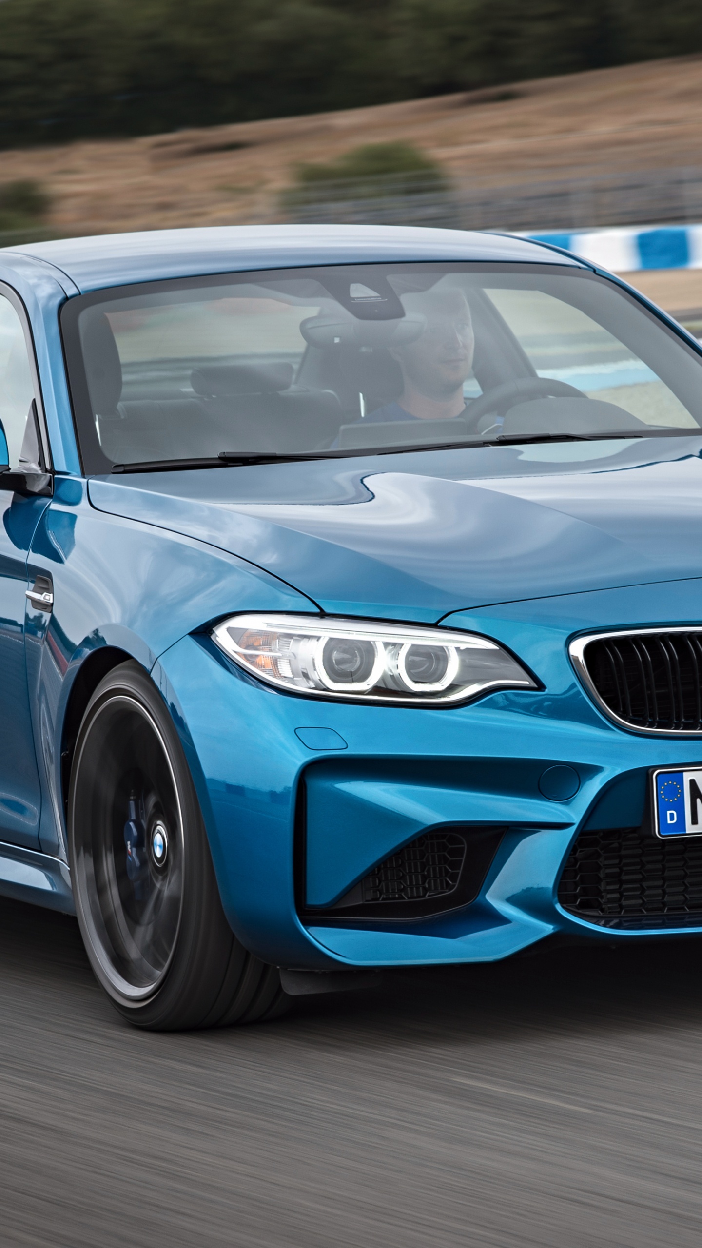 Blue Bmw m 3 Coupe. Wallpaper in 1440x2560 Resolution