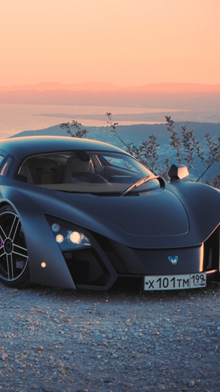 Porsche 911 Noire Sur Champ Brun Pendant la Journée. Wallpaper in 750x1334 Resolution