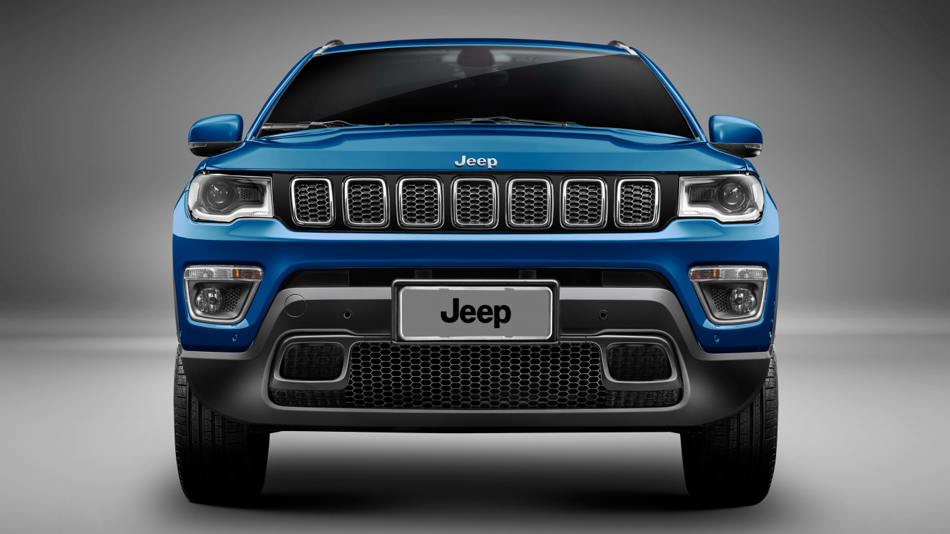 Jeep Compass 2017, 2016 Jeep Compass, Jeep Compass 2019, 2020 Jeep Compass, Jeep Compass 2018. Wallpaper in 1366x768 Resolution