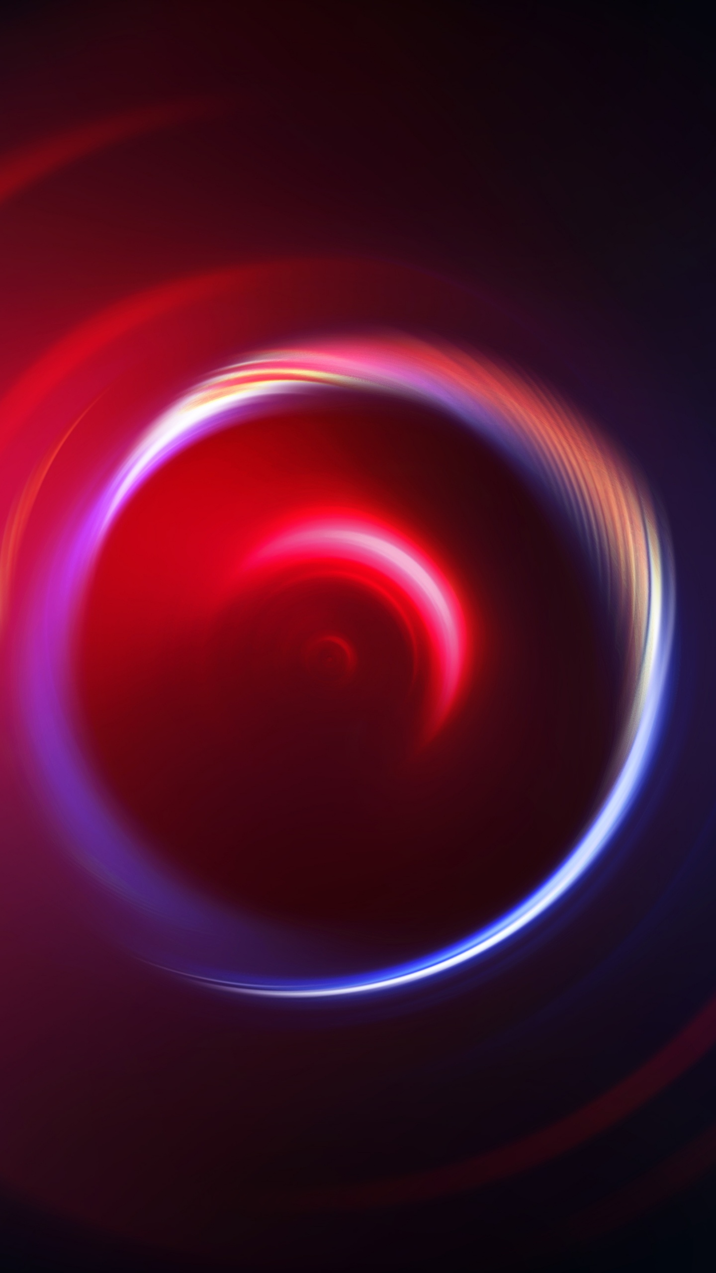 Luz Redonda Roja y Negra. Wallpaper in 1440x2560 Resolution