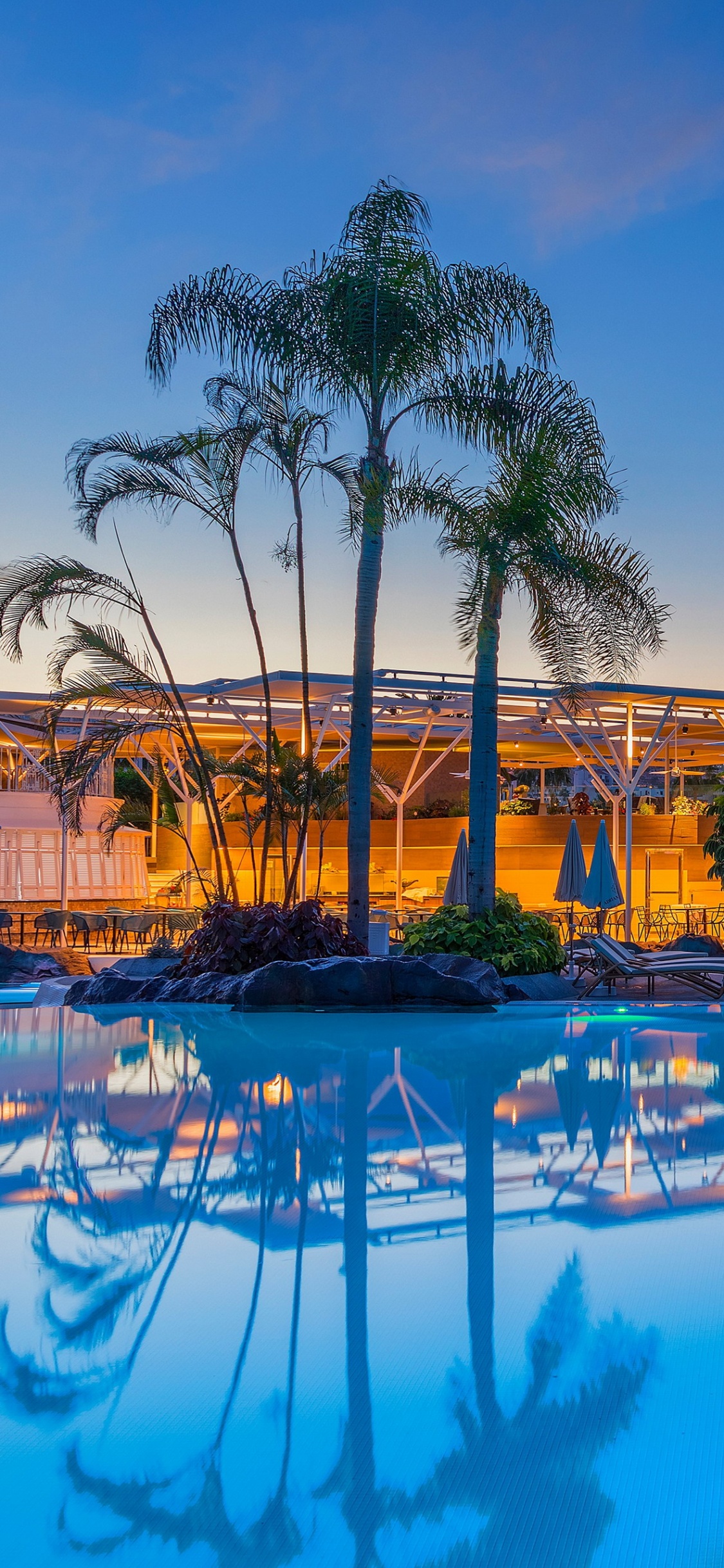 Porto Rico de Grande Canarie, Flaque D'eau, Plage Faab, Resort, Voulait. Wallpaper in 1125x2436 Resolution