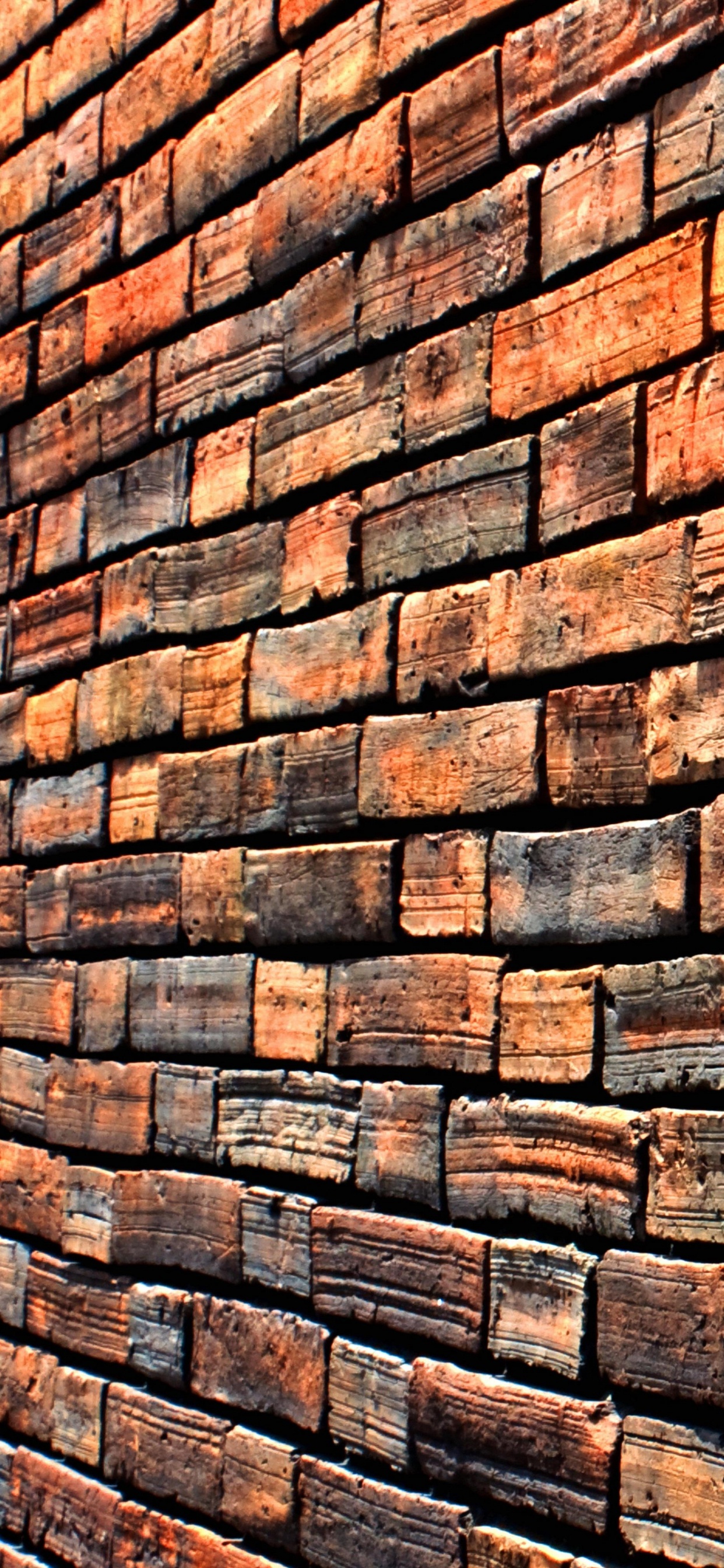 Brown and White Brick Wall. Wallpaper in 1242x2688 Resolution