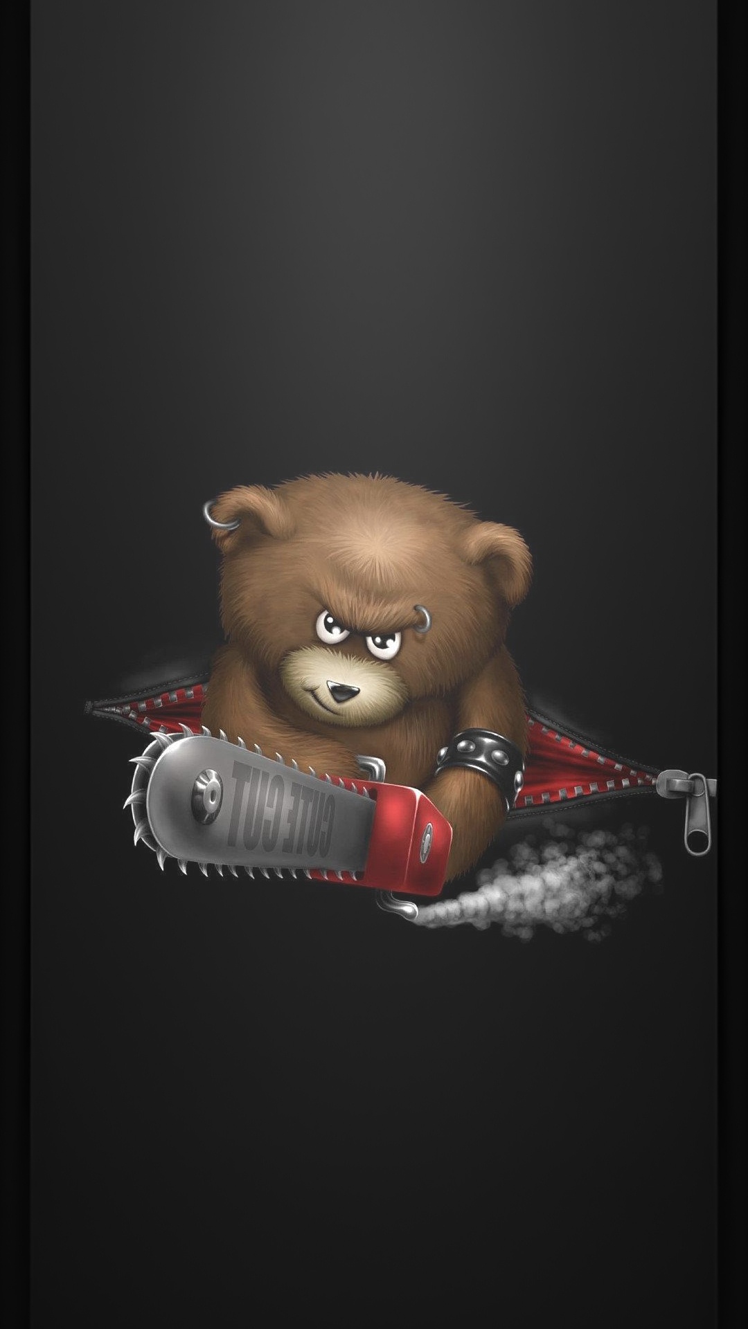Android, Ios, Toy, Teddy Bear, Darkness. Wallpaper in 1080x1920 Resolution