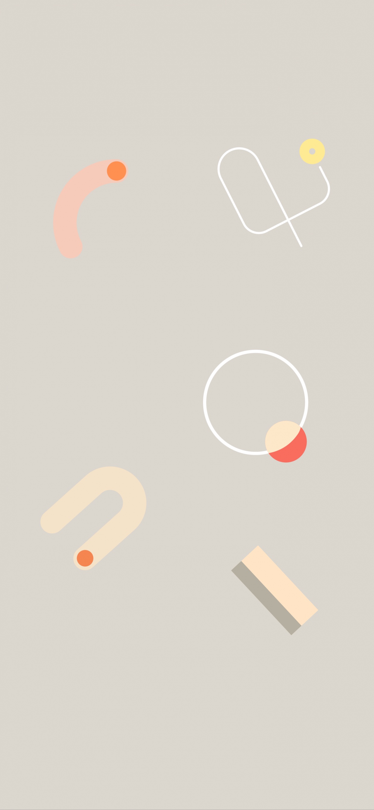 Android, Google, Google Pixel 4, Naranja, Diseño. Wallpaper in 1242x2688 Resolution