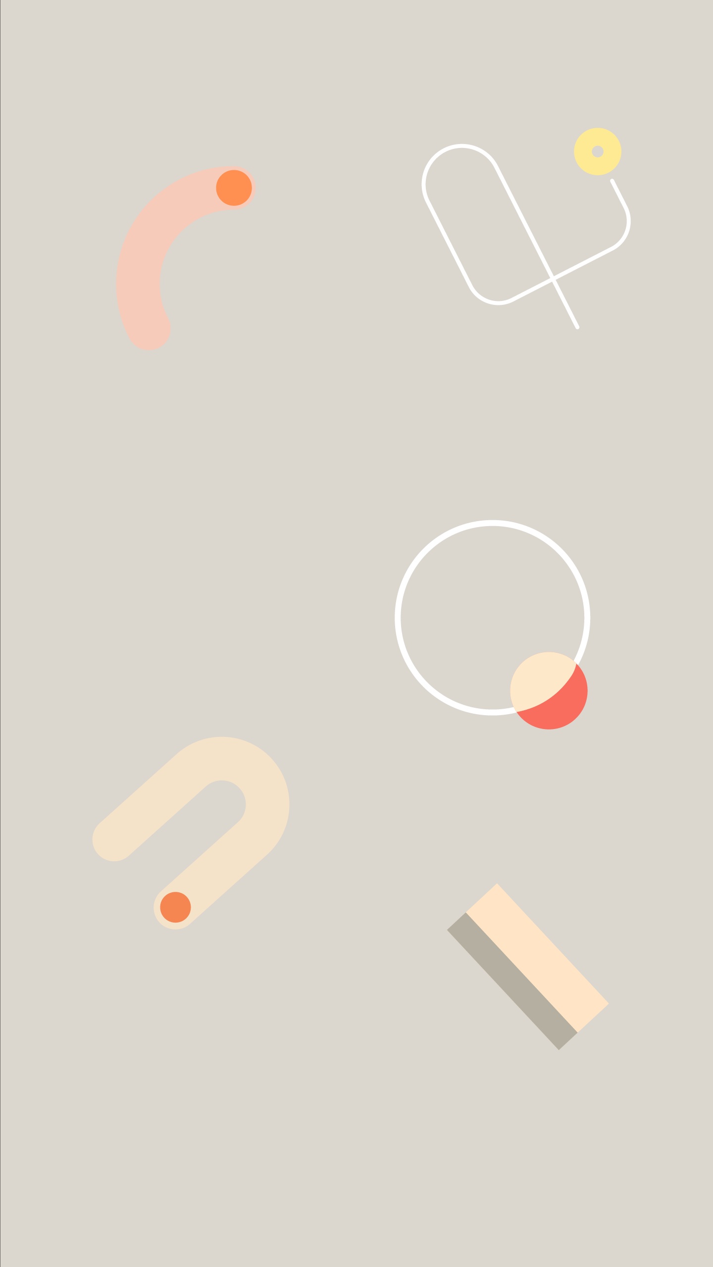 Android, Google, Google Pixel 4, Orange, Conception. Wallpaper in 1440x2560 Resolution