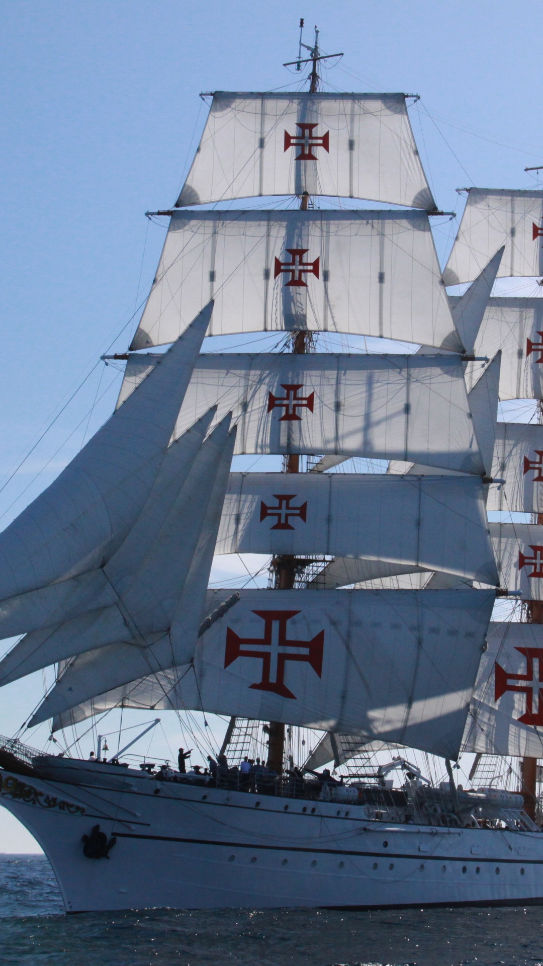 White Sail Boat on Sea During Daytime. Wallpaper in 1080x1920 Resolution