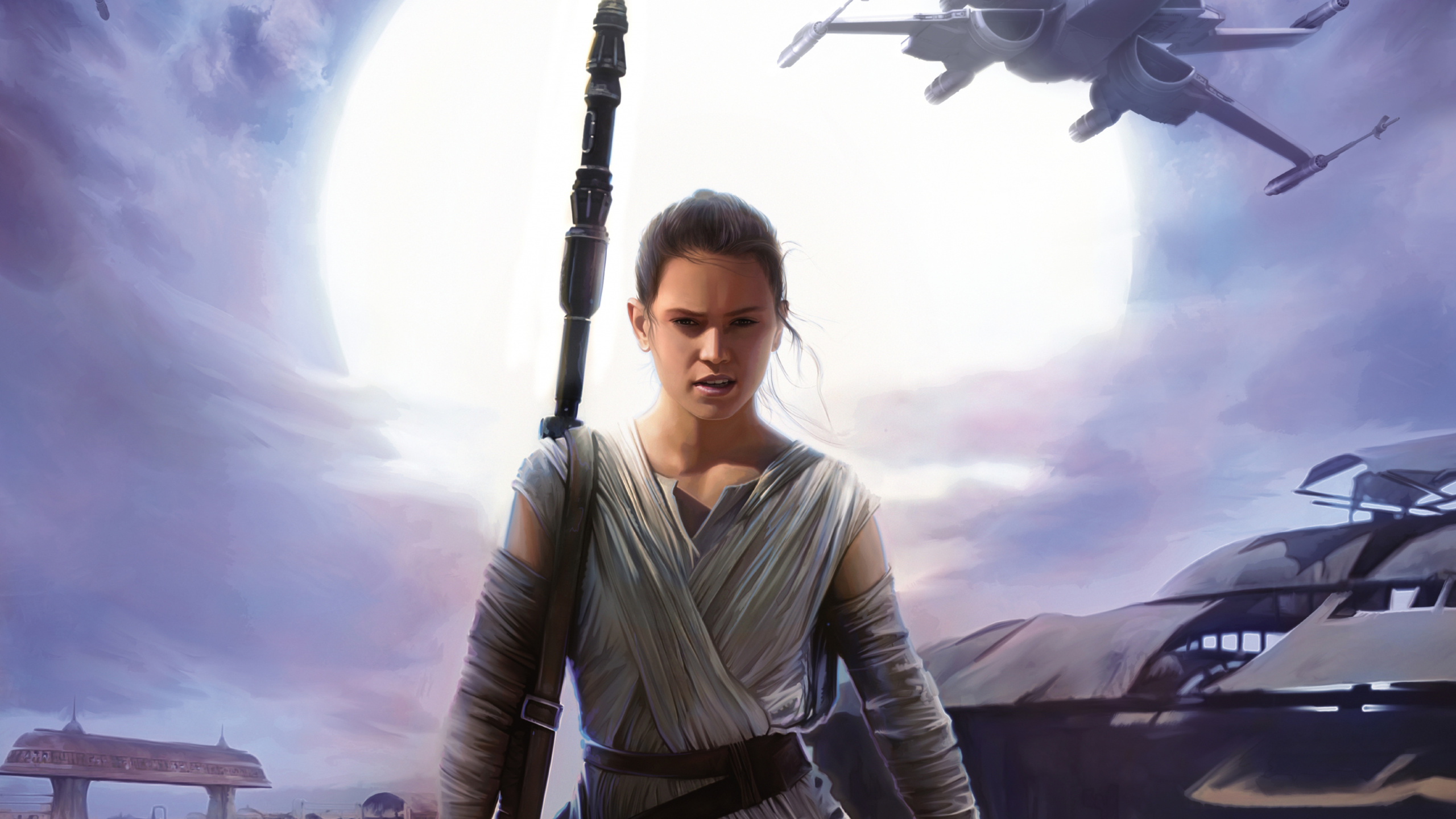 Hombre Con Chaqueta de Cuero Negro Con Espada Negra y Gris. Wallpaper in 2560x1440 Resolution