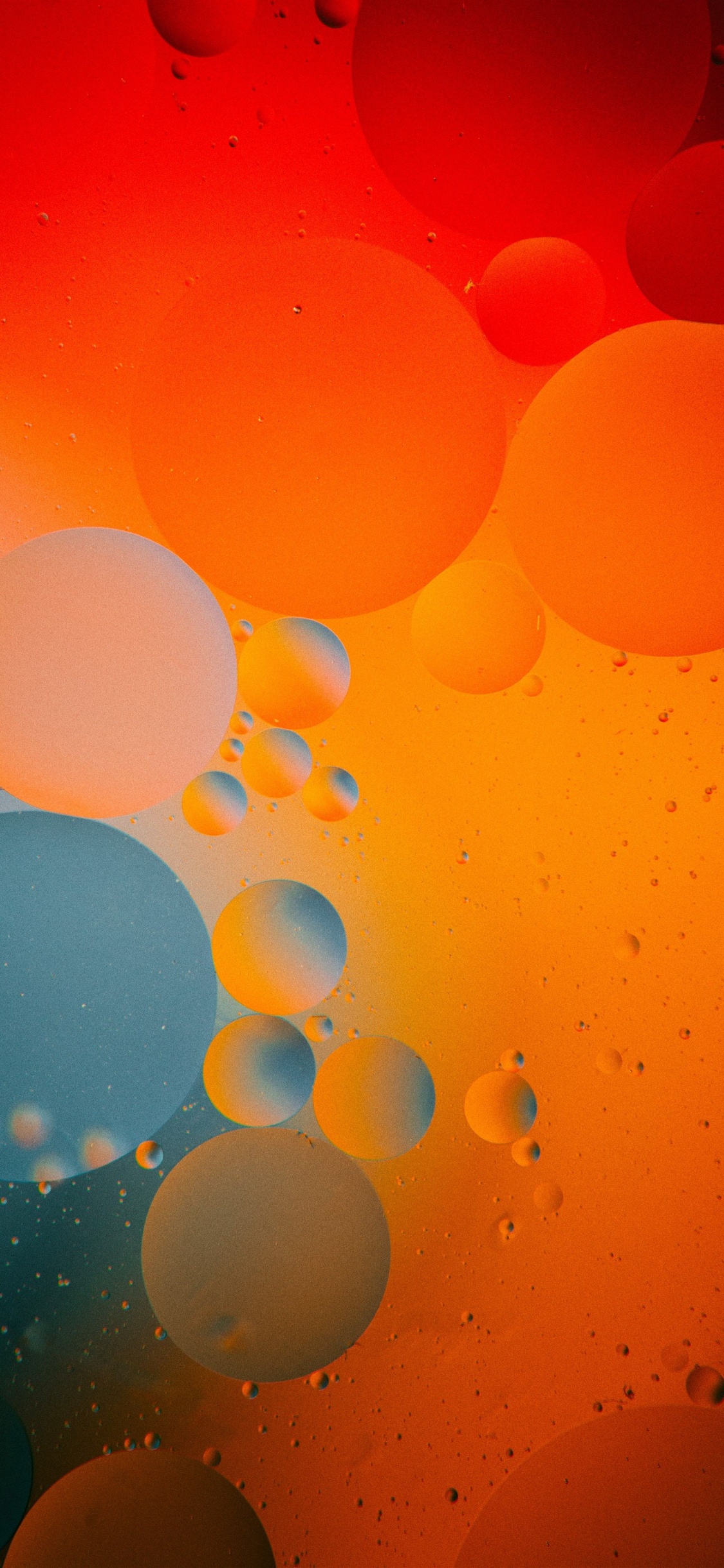 Manzana, Ios, Agua, Naranja, Ambar. Wallpaper in 1125x2436 Resolution