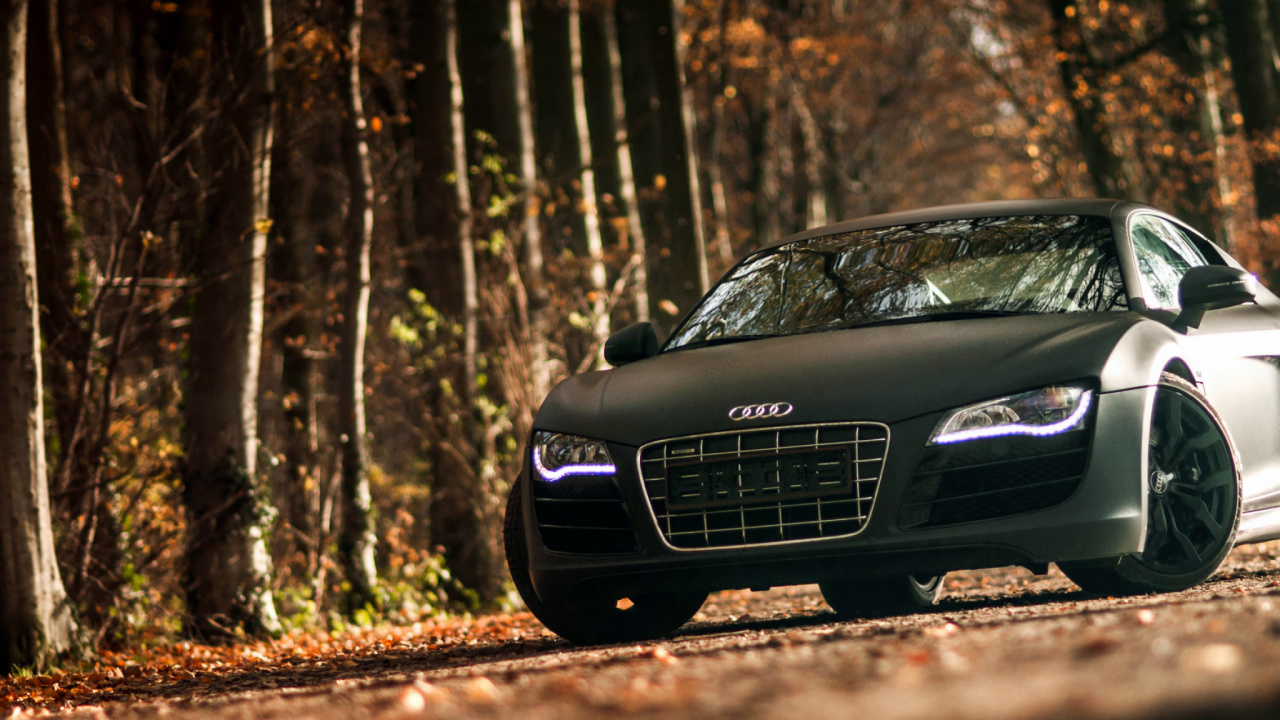 Black Mercedes Benz Coupe on Forest During Daytime. Wallpaper in 1280x720 Resolution