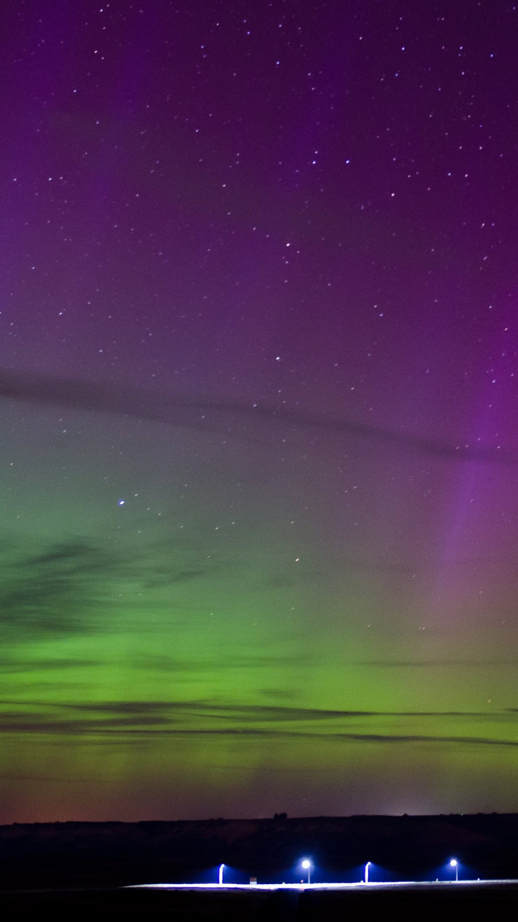 奥罗拉, 气氛, 光, 空间 壁纸 750x1334 允许