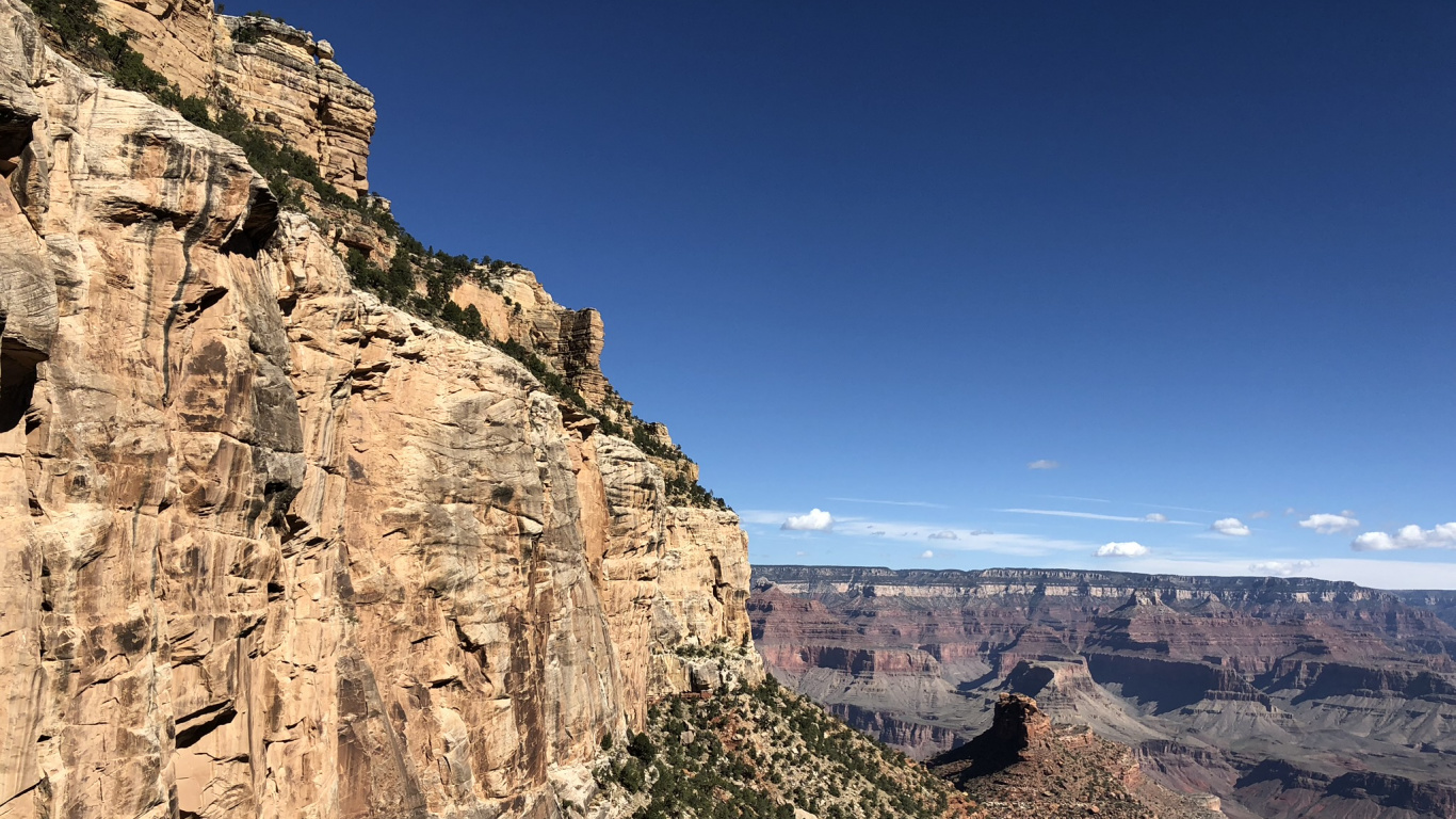 Grand Canyon National Park, Bergigen Landschaftsformen, Aufschluss, Rock, BedRock. Wallpaper in 1366x768 Resolution