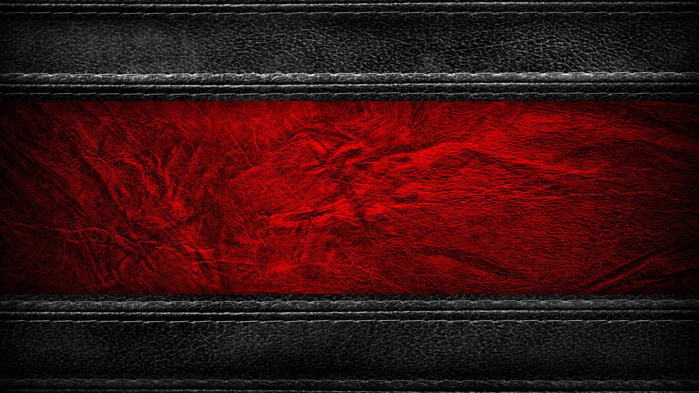 Textil de Cuero Negro y Rojo. Wallpaper in 1366x768 Resolution