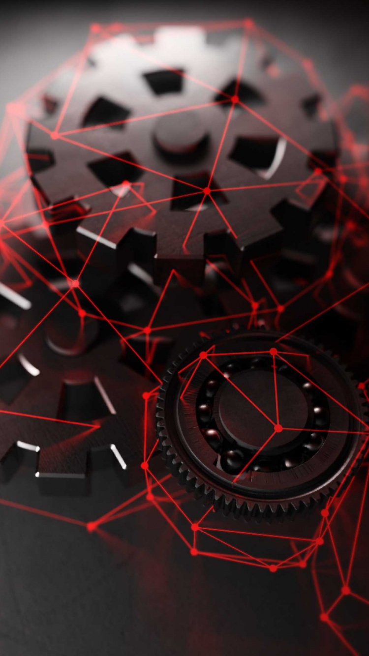 机械工程, 红色的, 齿轮, 球体, 转移 壁纸 750x1334 允许