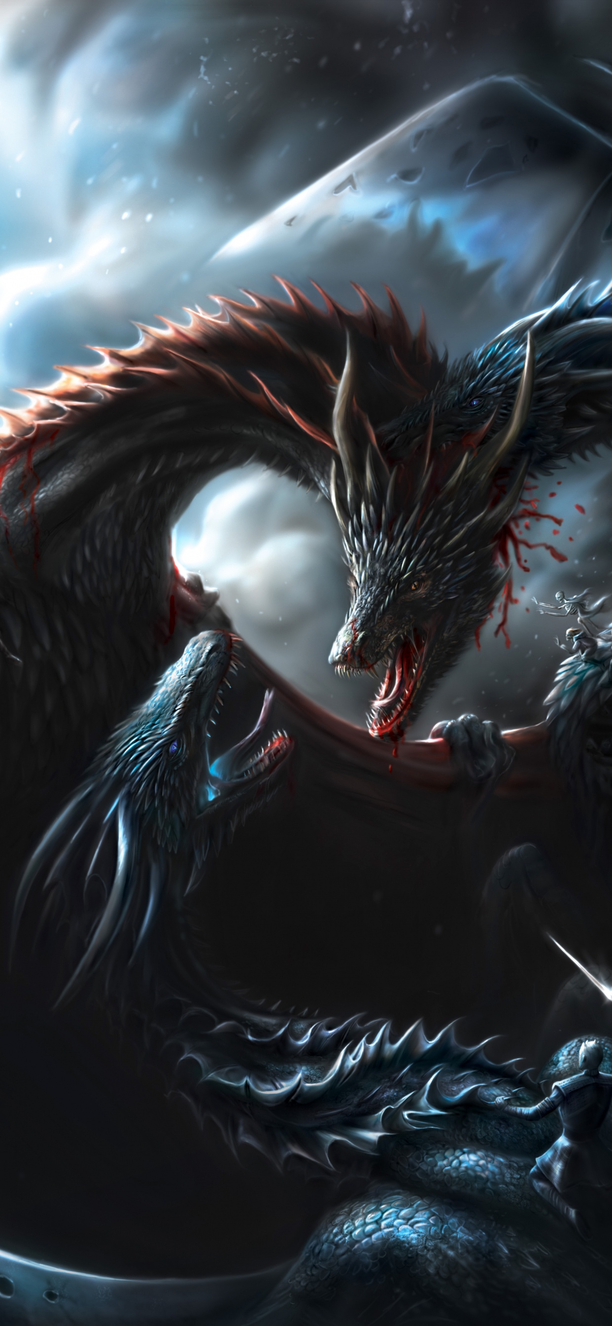 Peinture Abstraite en Noir et Blanc. Wallpaper in 1242x2688 Resolution