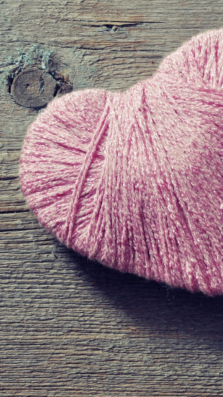 Coraz, Rosa, Hilo, Textil, Amor. Wallpaper in 720x1280 Resolution