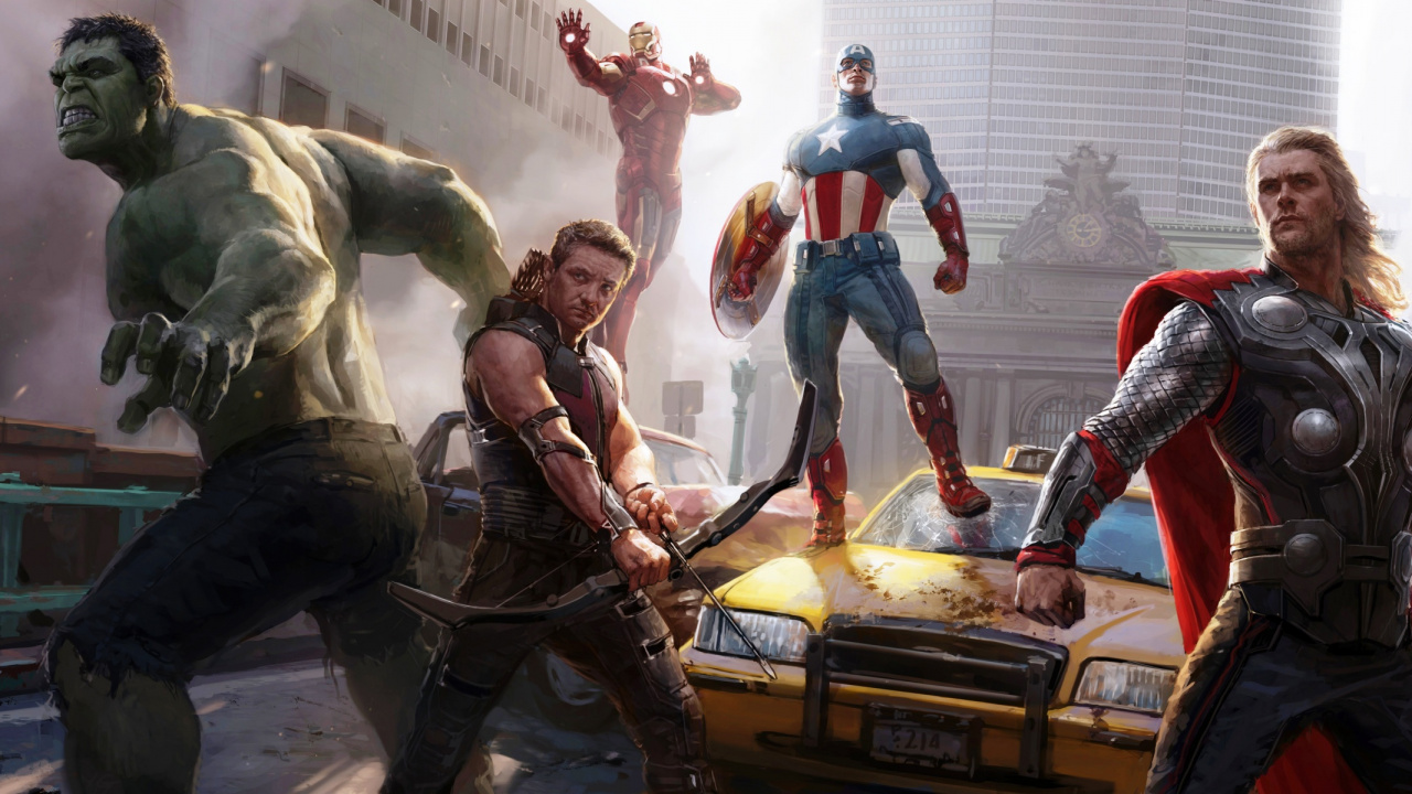 Marvel Spider Man y Capitán América. Wallpaper in 1280x720 Resolution
